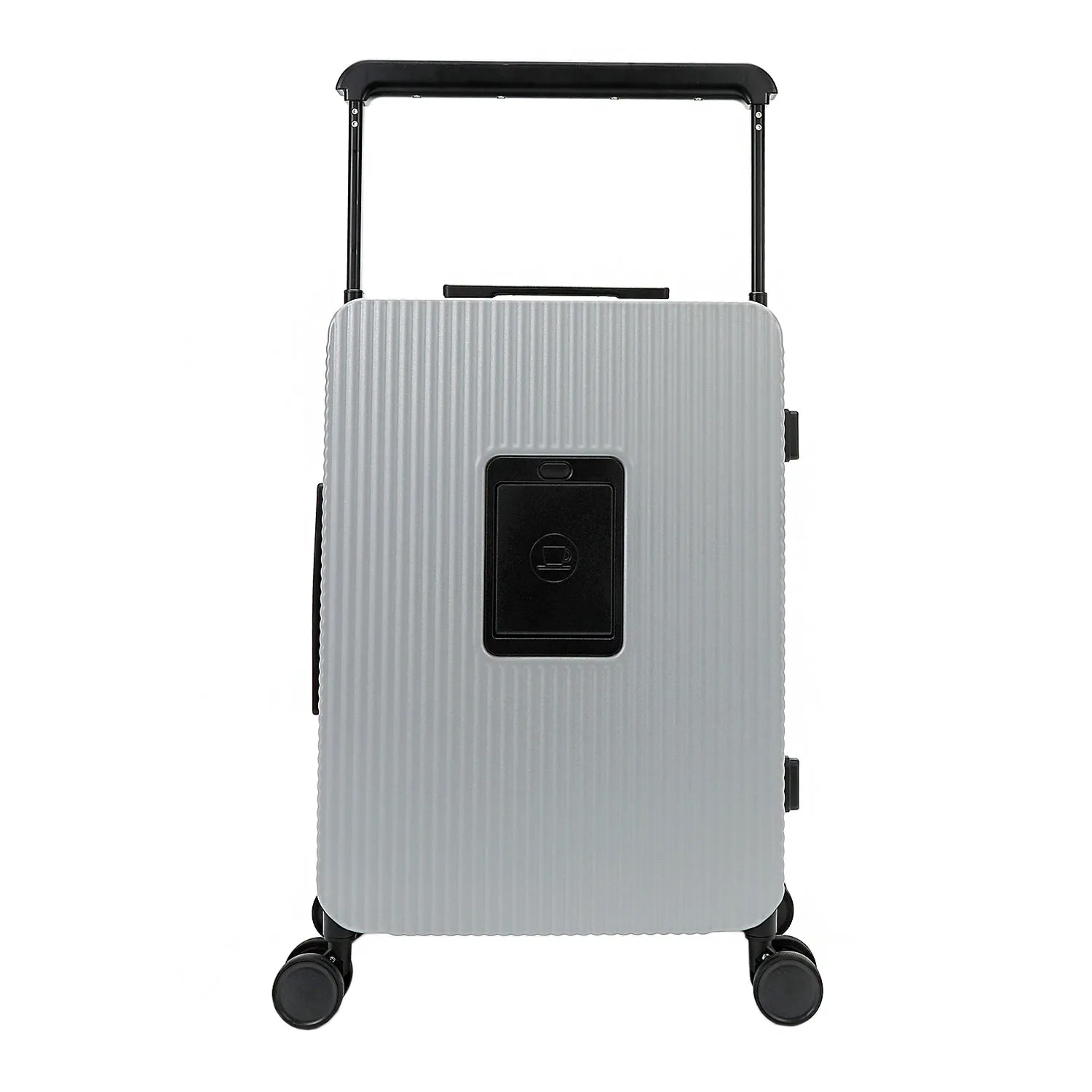 20" RIBBED CARRY-ON SUITCASE