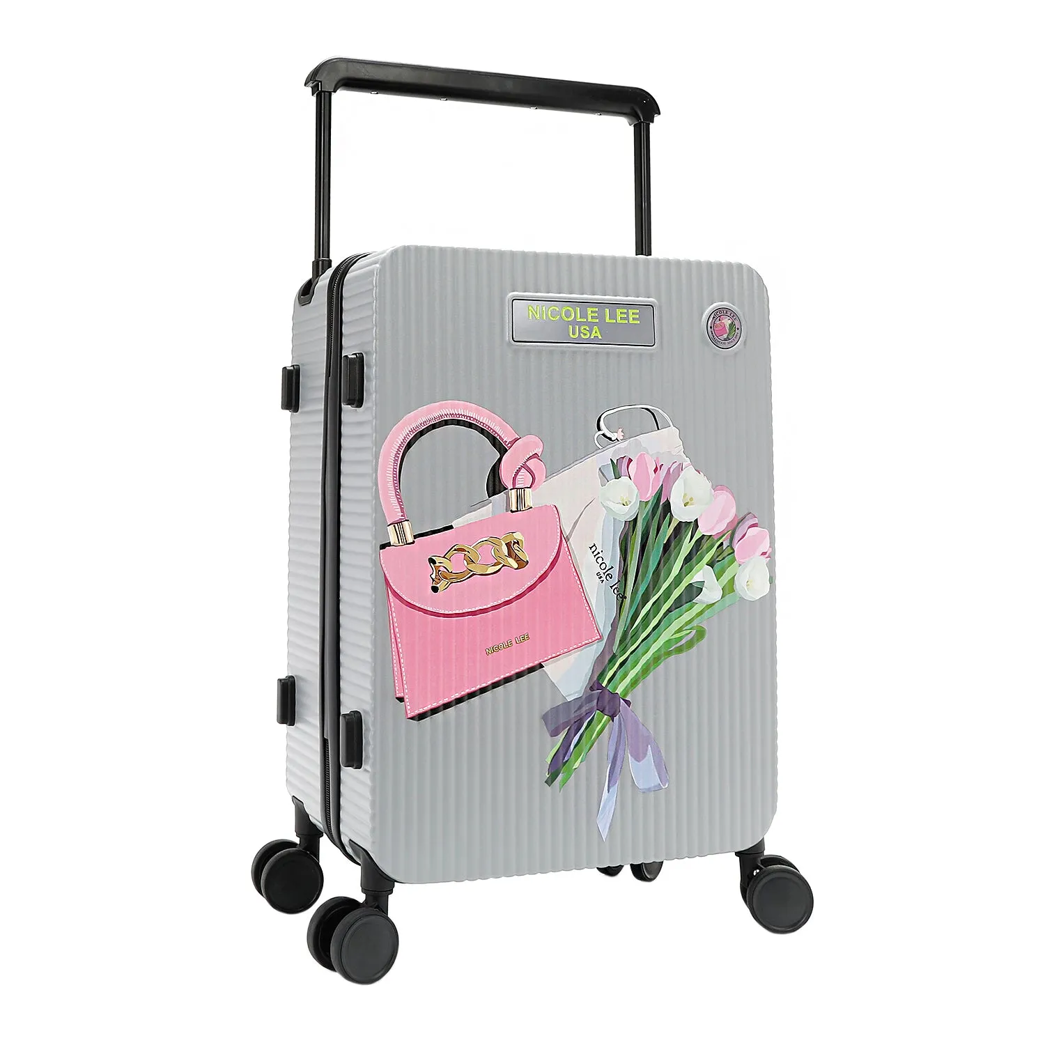 20" RIBBED CARRY-ON SUITCASE