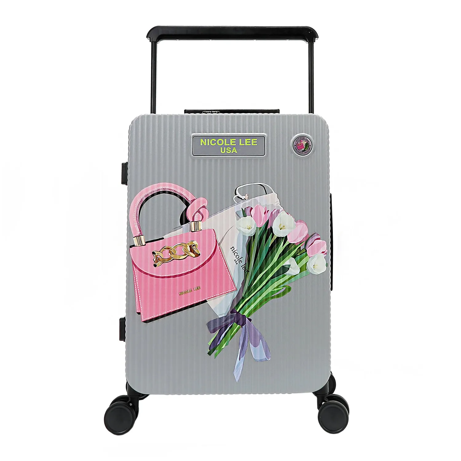 20" RIBBED CARRY-ON SUITCASE