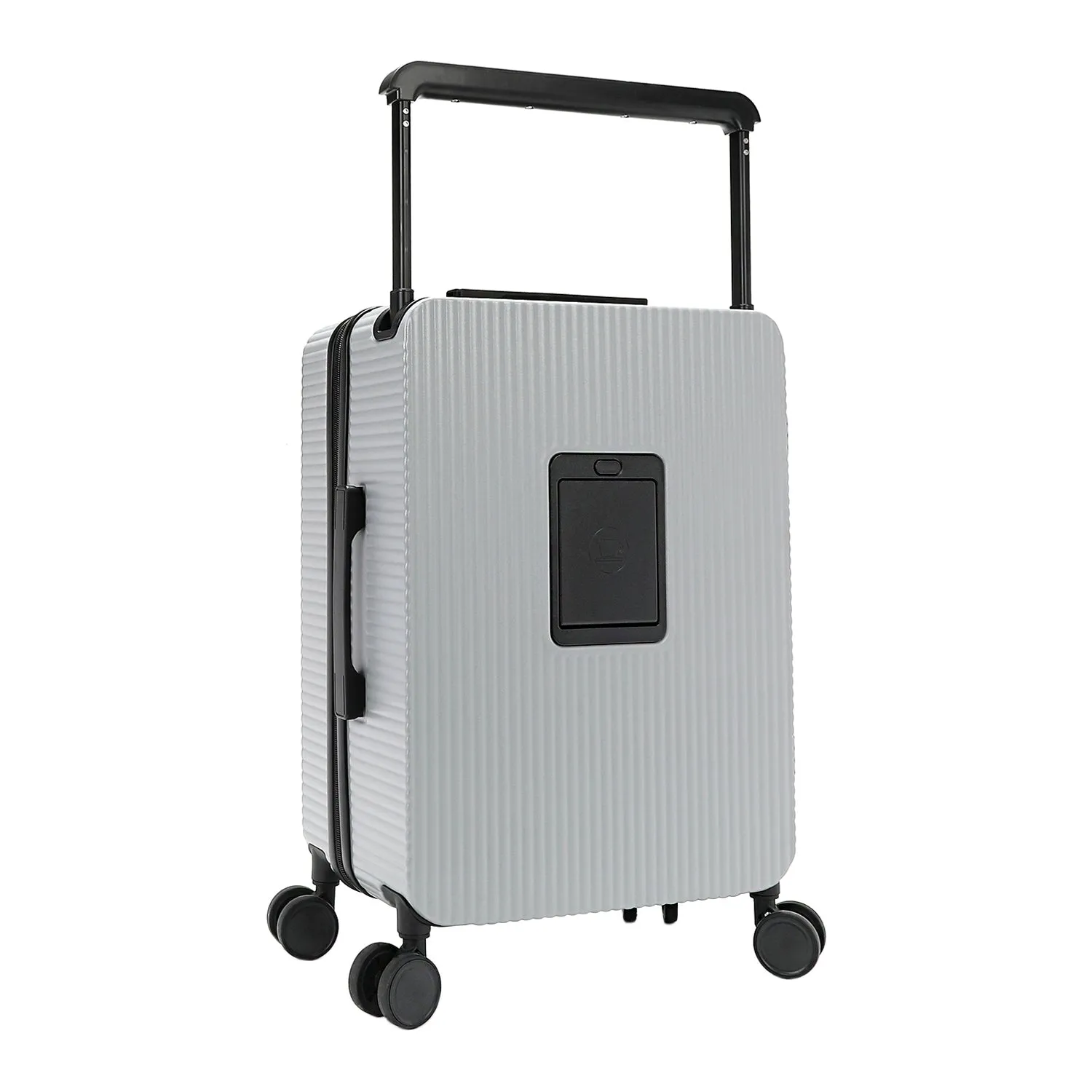 20" RIBBED CARRY-ON SUITCASE