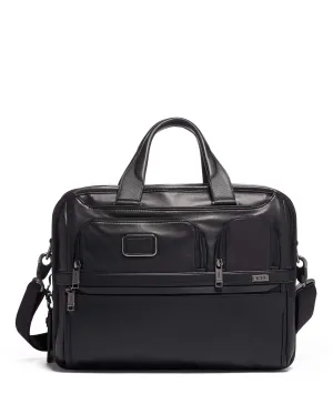 ALPHA 3 Expandable Laptop Briefcase - Black
