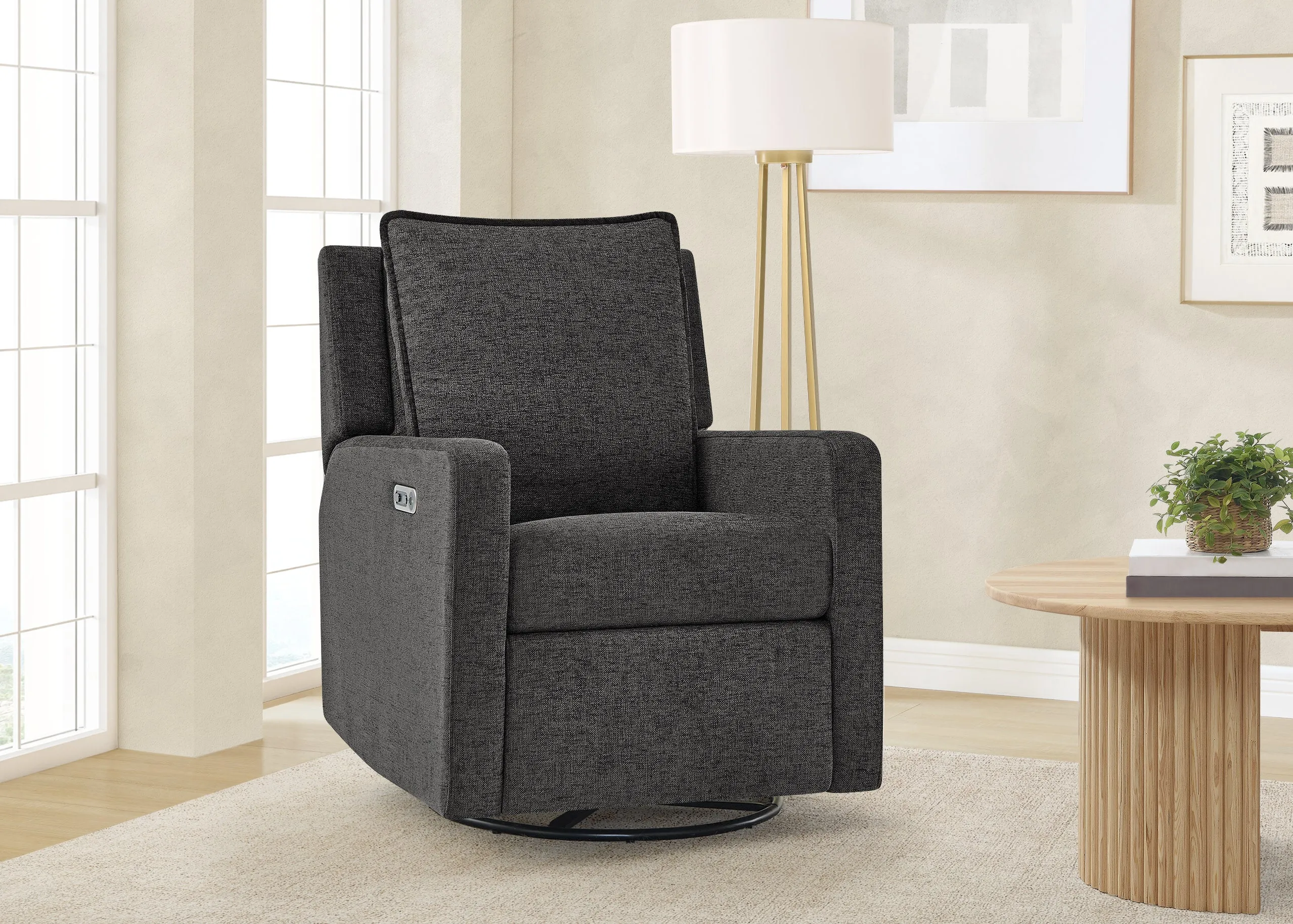 babyGap Harlowe Power Recliner with USB-A and Type-C Ports in Stain-Resistant Performance Fabric