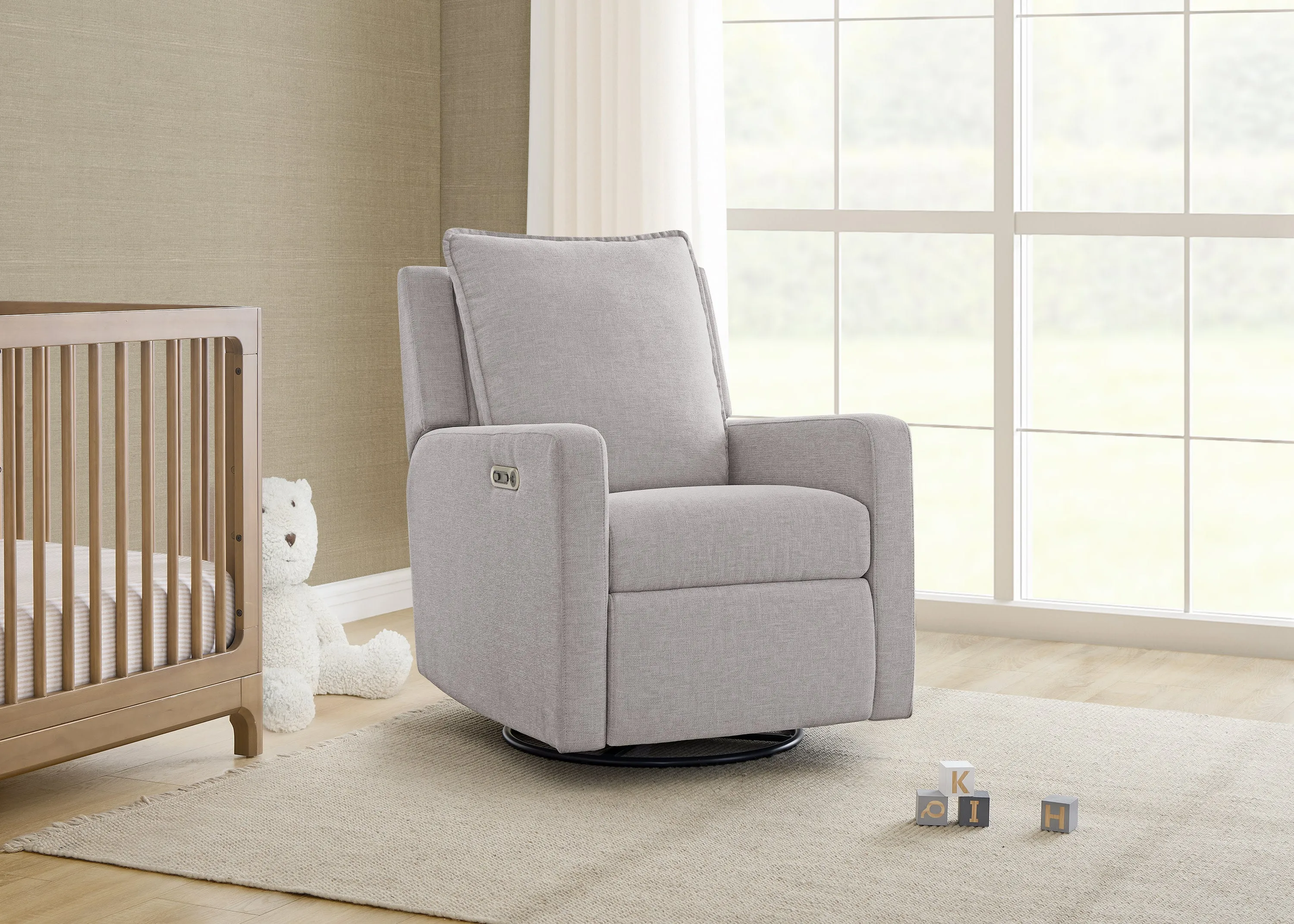 babyGap Harlowe Power Recliner with USB-A and Type-C Ports in Stain-Resistant Performance Fabric