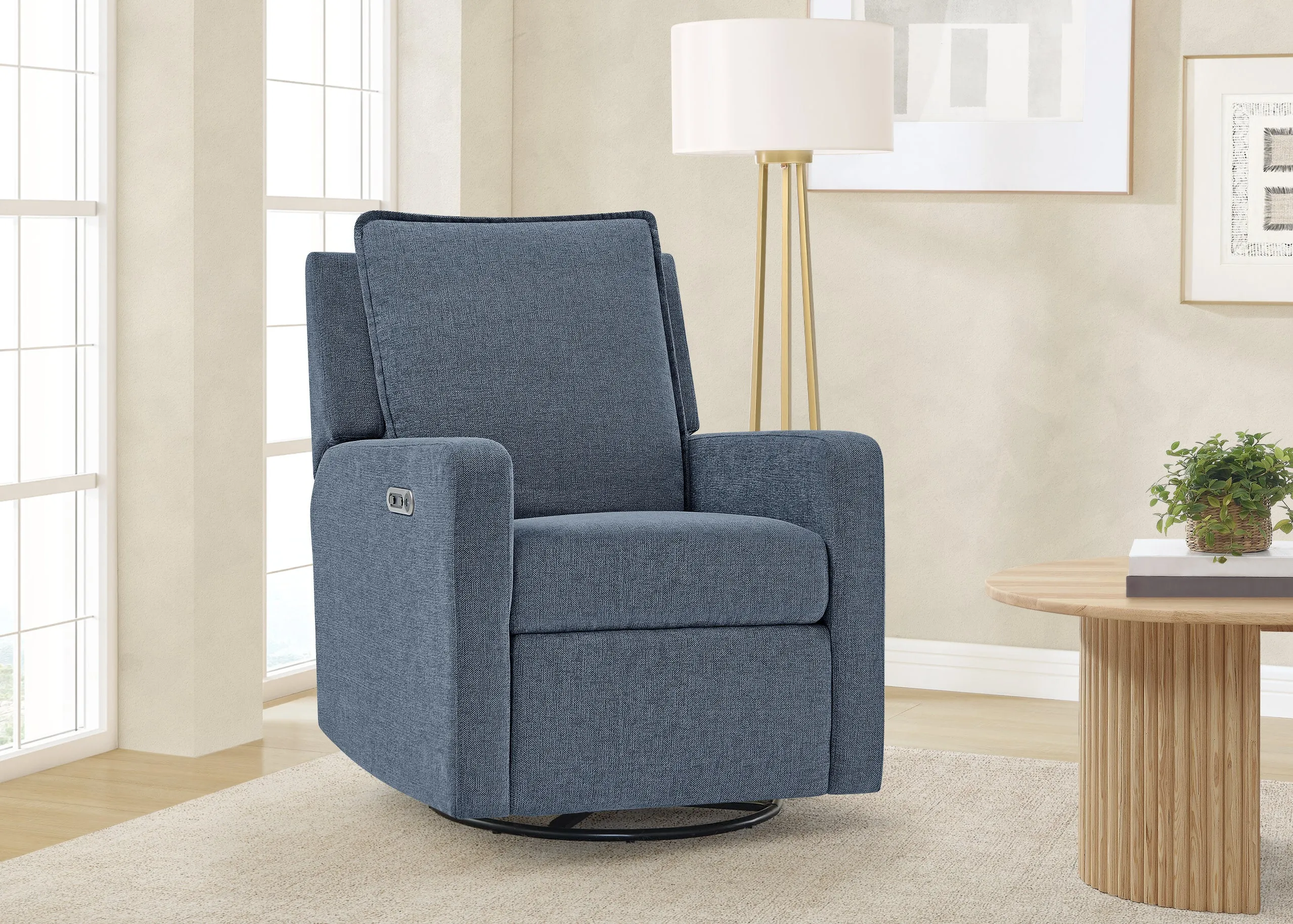 babyGap Harlowe Power Recliner with USB-A and Type-C Ports in Stain-Resistant Performance Fabric