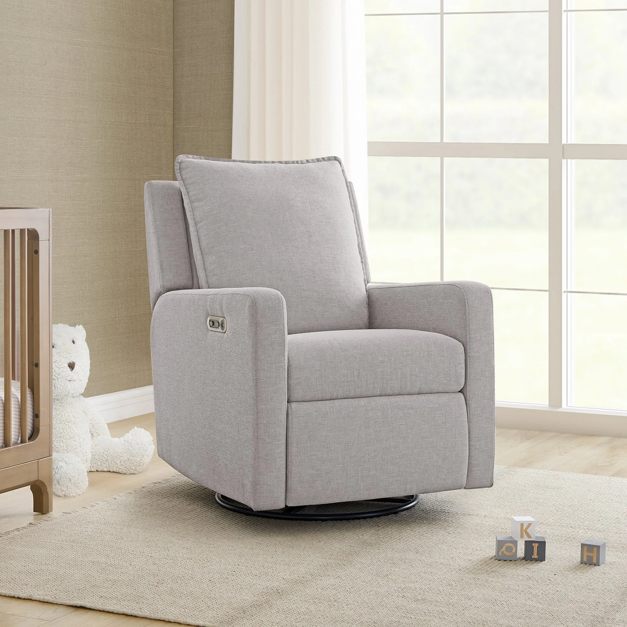 babyGap Harlowe Power Recliner with USB-A and Type-C Ports in Stain-Resistant Performance Fabric