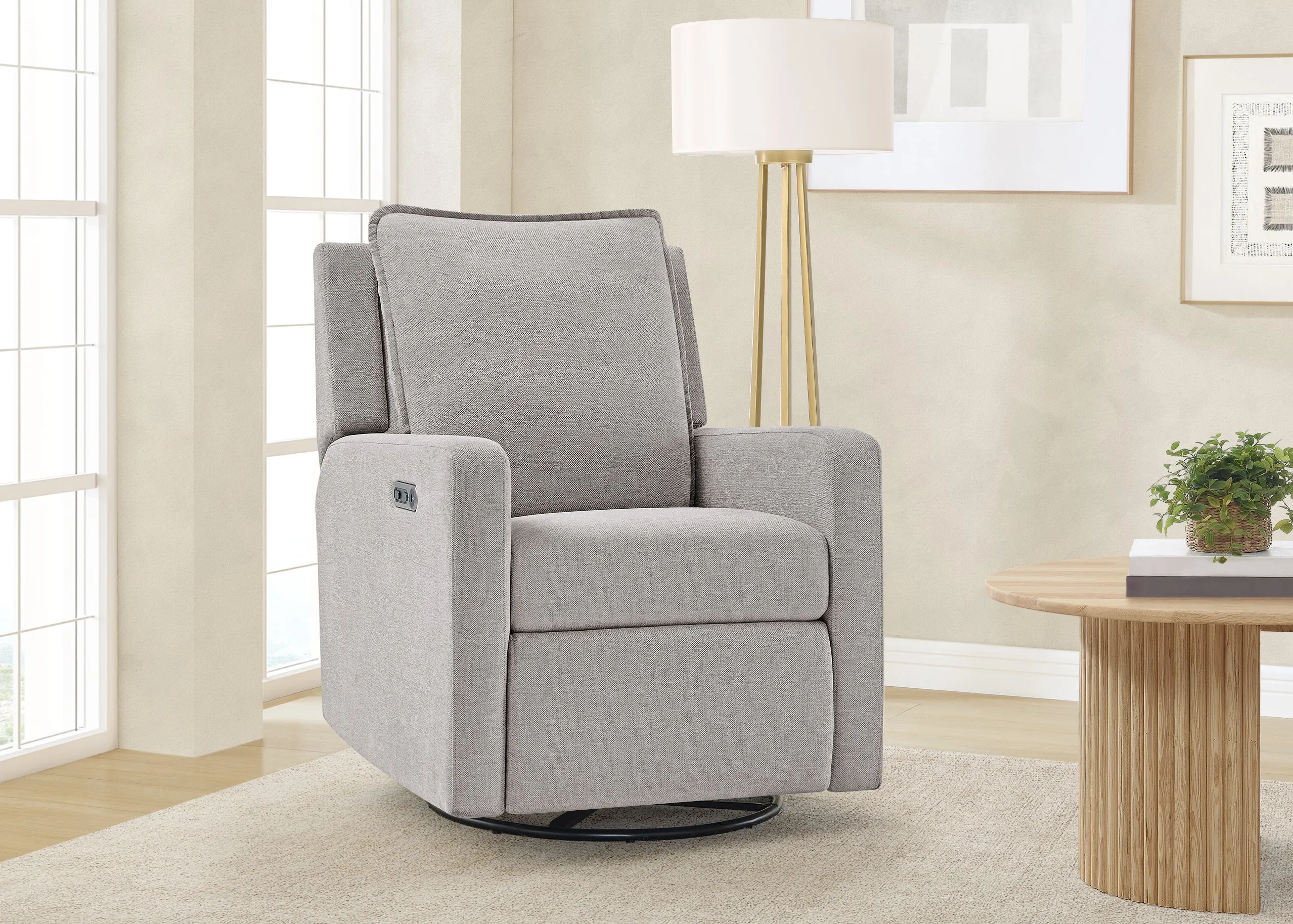 babyGap Harlowe Power Recliner with USB-A and Type-C Ports in Stain-Resistant Performance Fabric