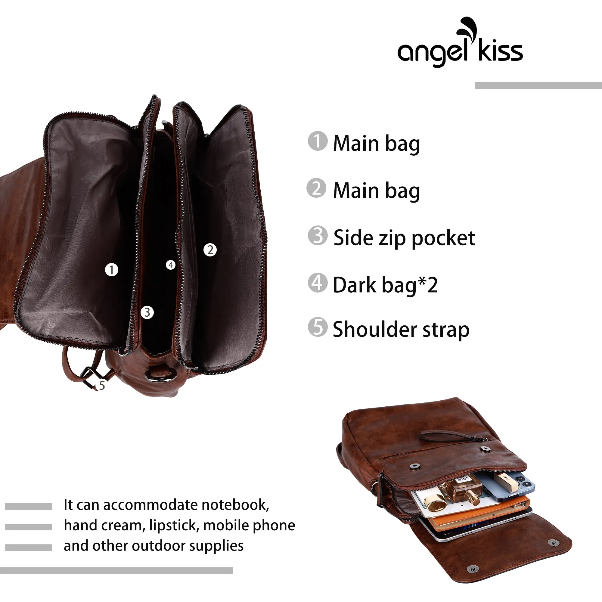 Backpack travel bag for women