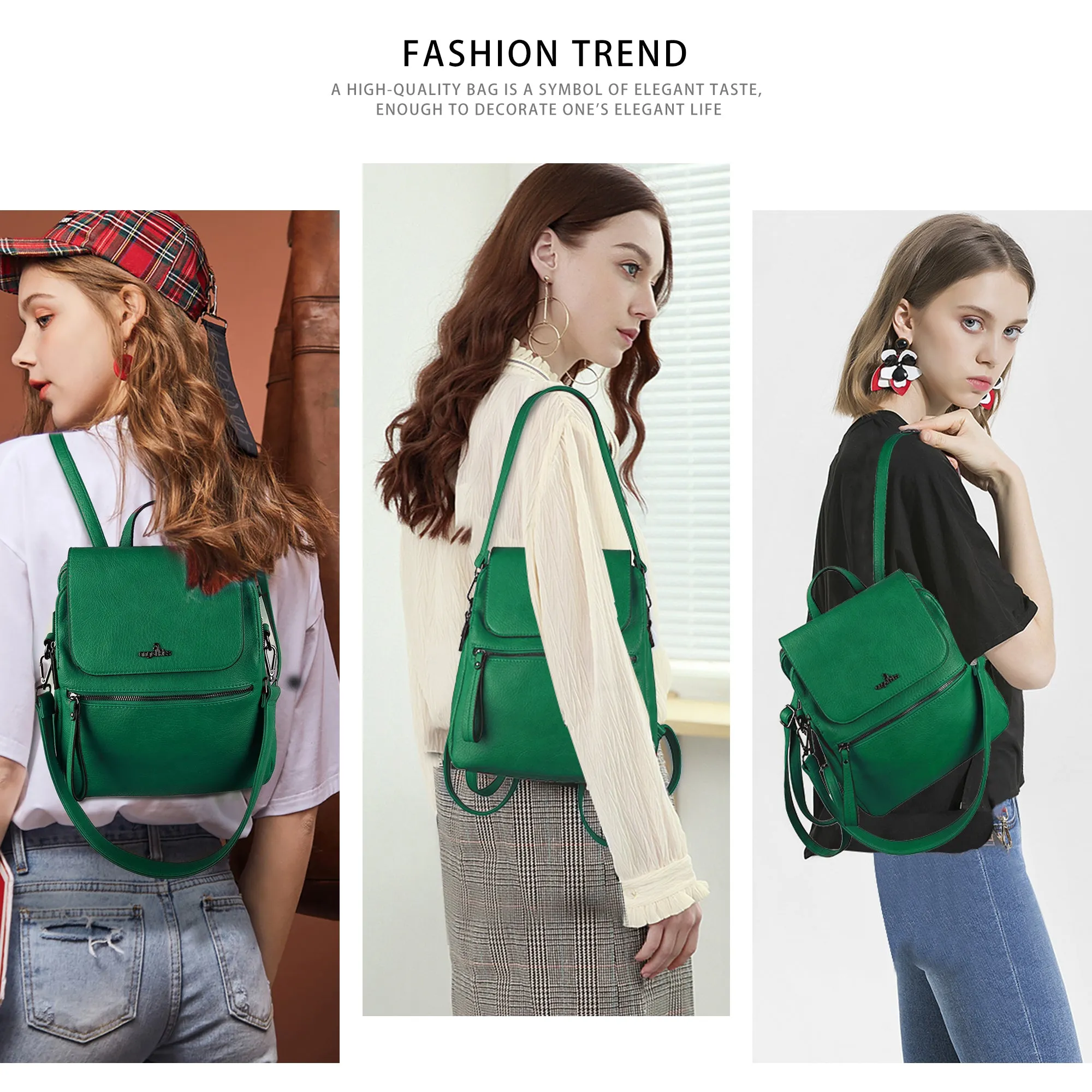 Backpack travel bag for women