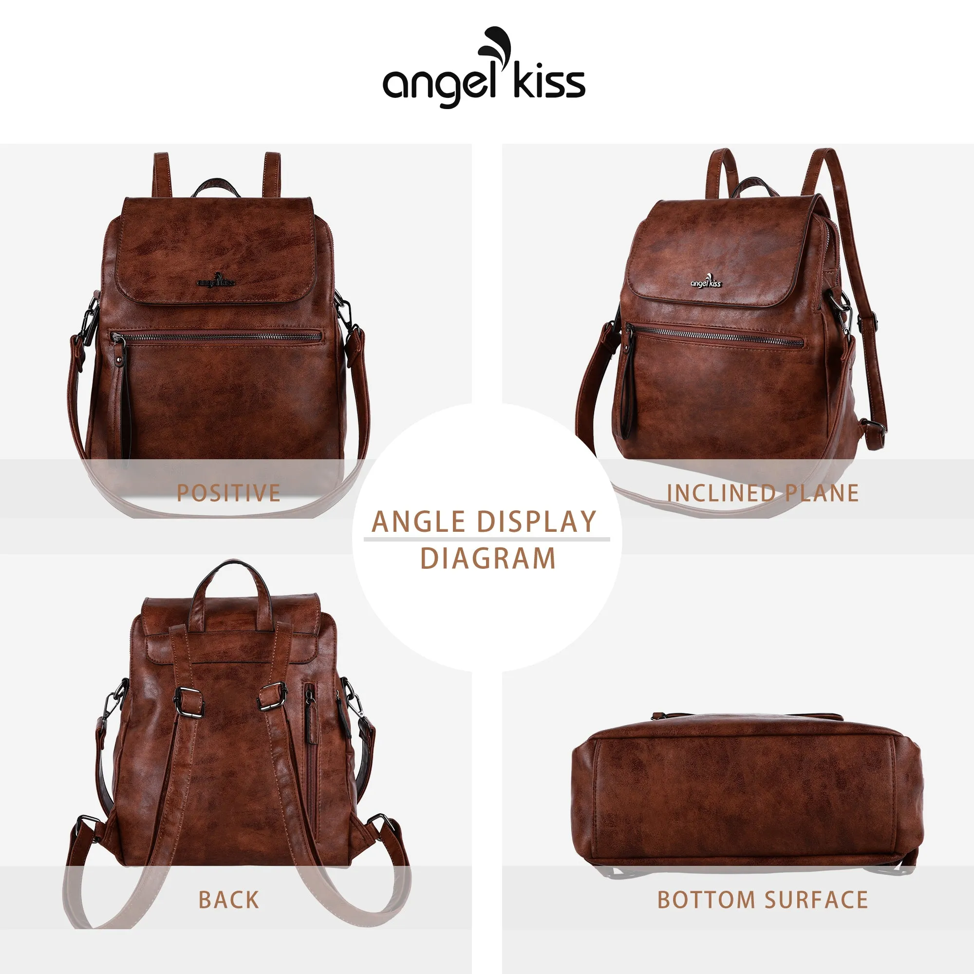 Backpack travel bag for women