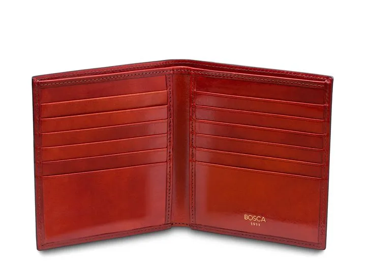 Bosca 12 Pocket Leather Wallet