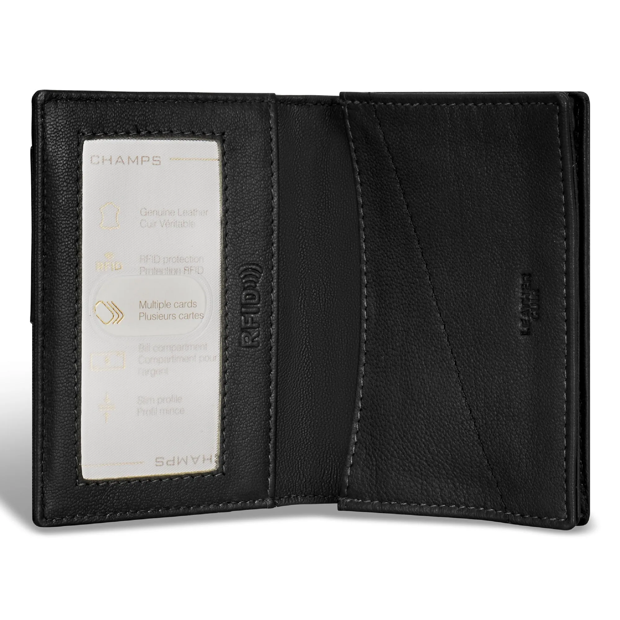 Camo / Leather Cardholder *Drop Ship*