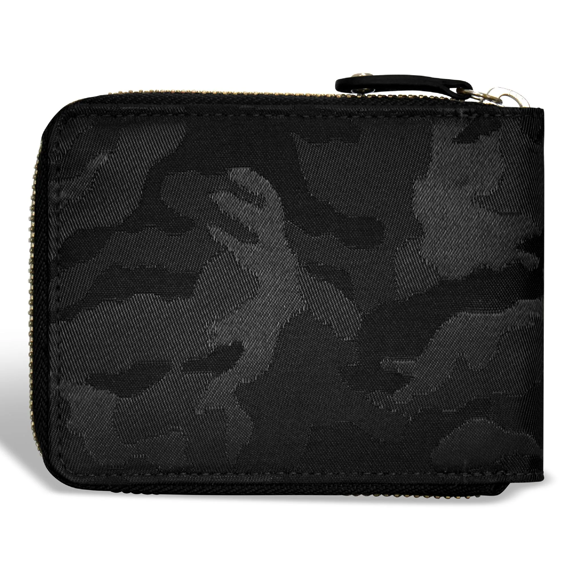 Camo / Leather Zip Around Wallet *Drop Ship*