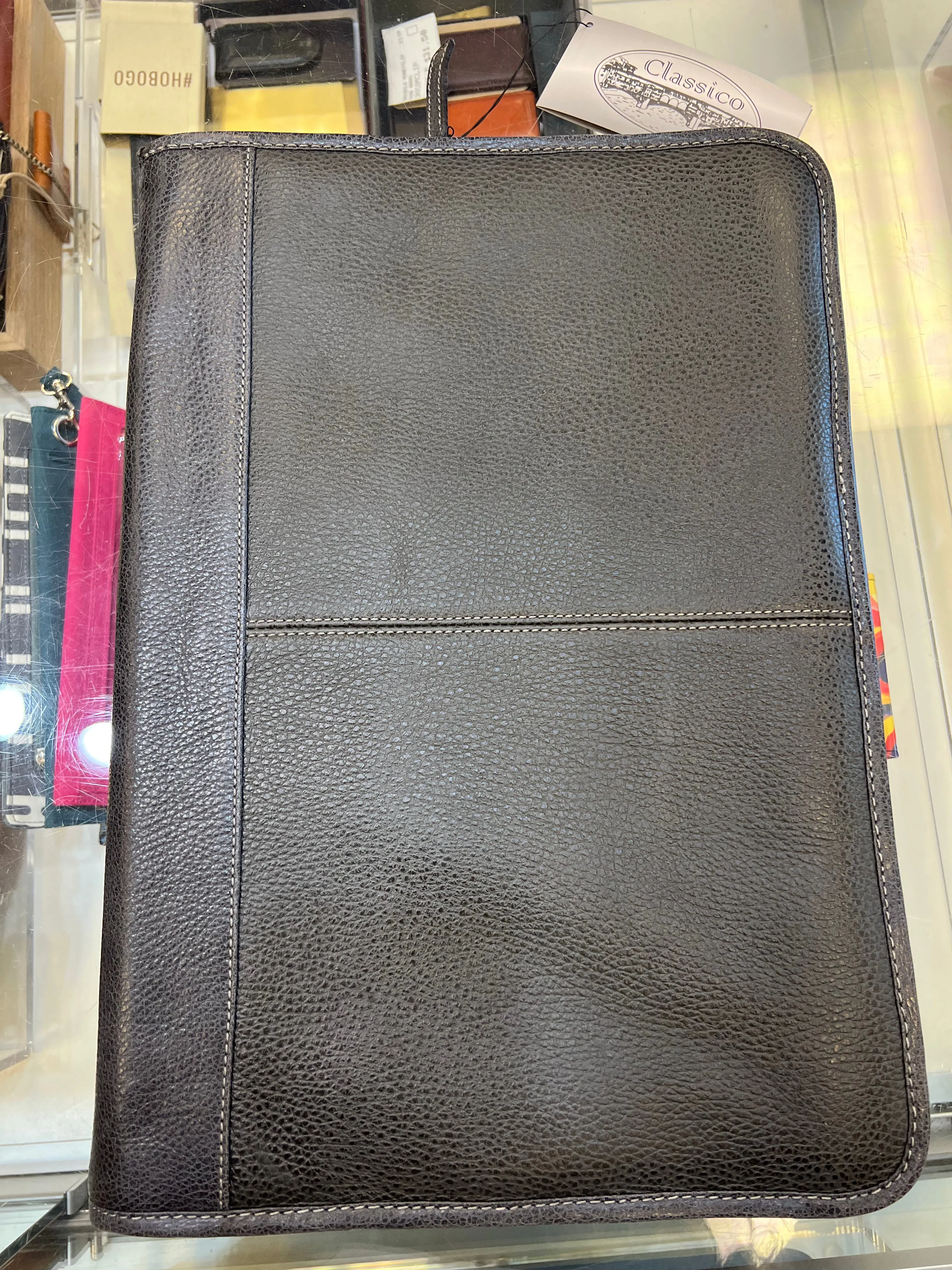 Classico Leather 3 Way Zippered Portfolio