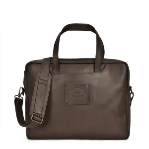 Corral Womens D1320 Brown Leather Laptop Holder Briefcase Bag 1 BG