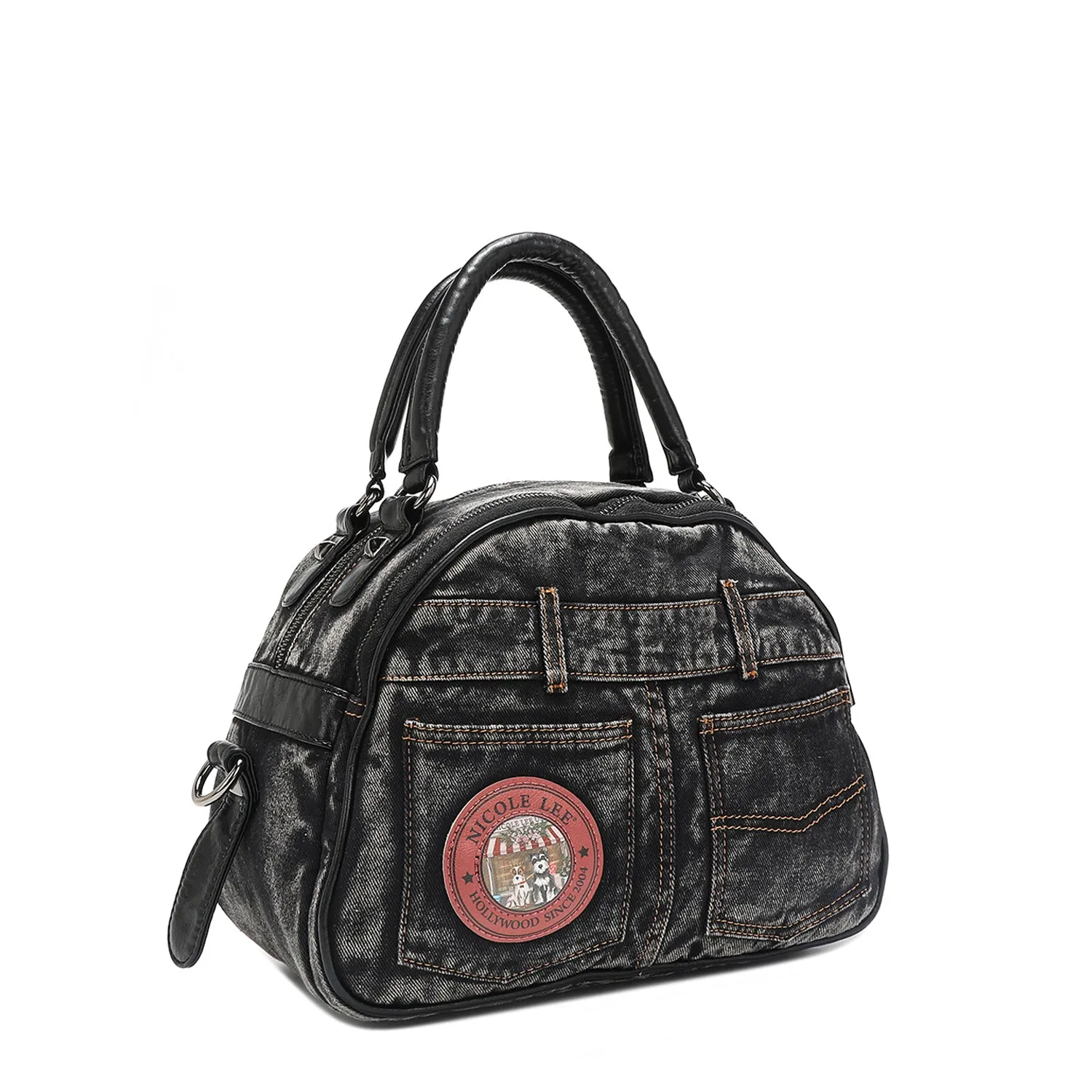 DENIM SISTERS SECRET DOME HANDBAG