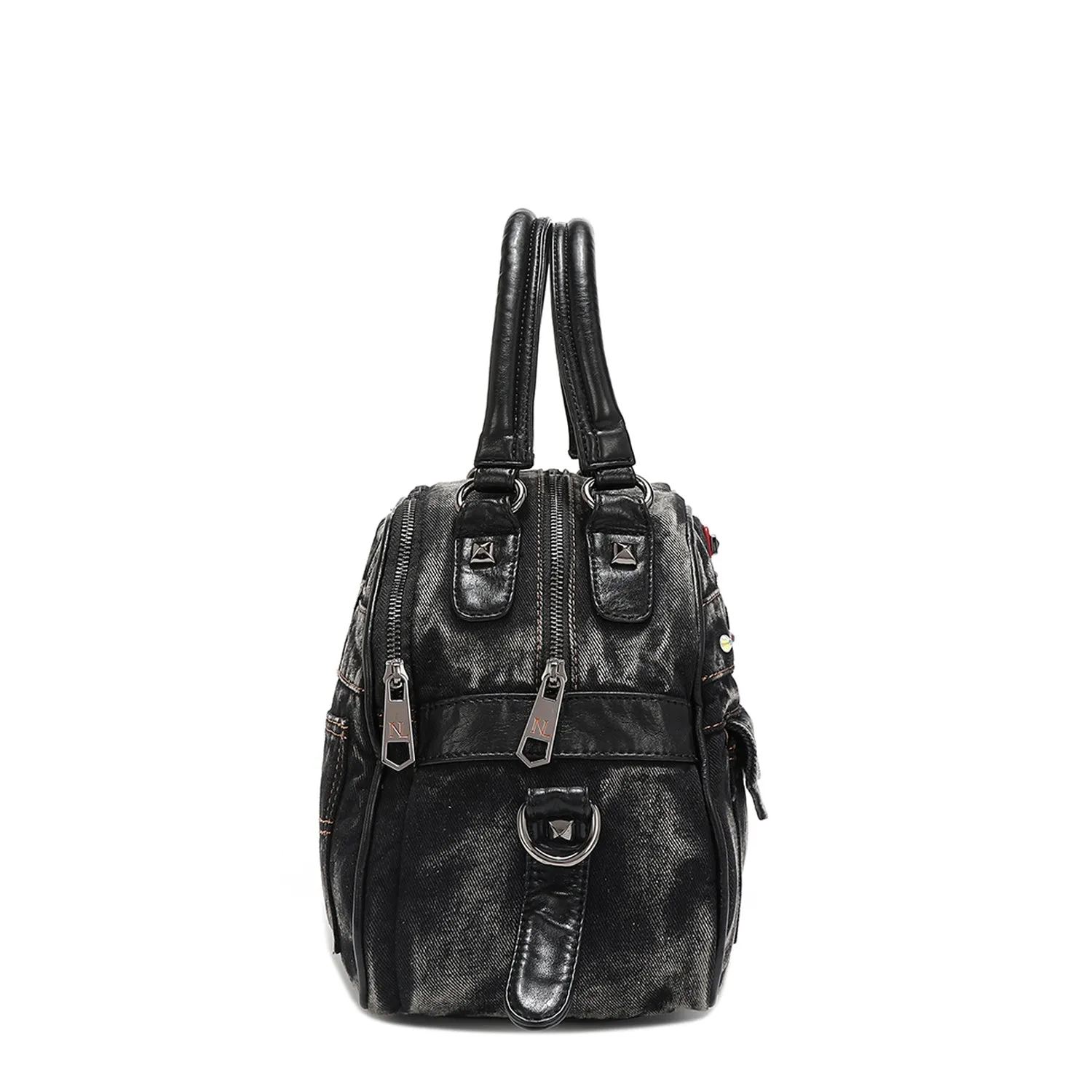 DENIM SISTERS SECRET DOME HANDBAG