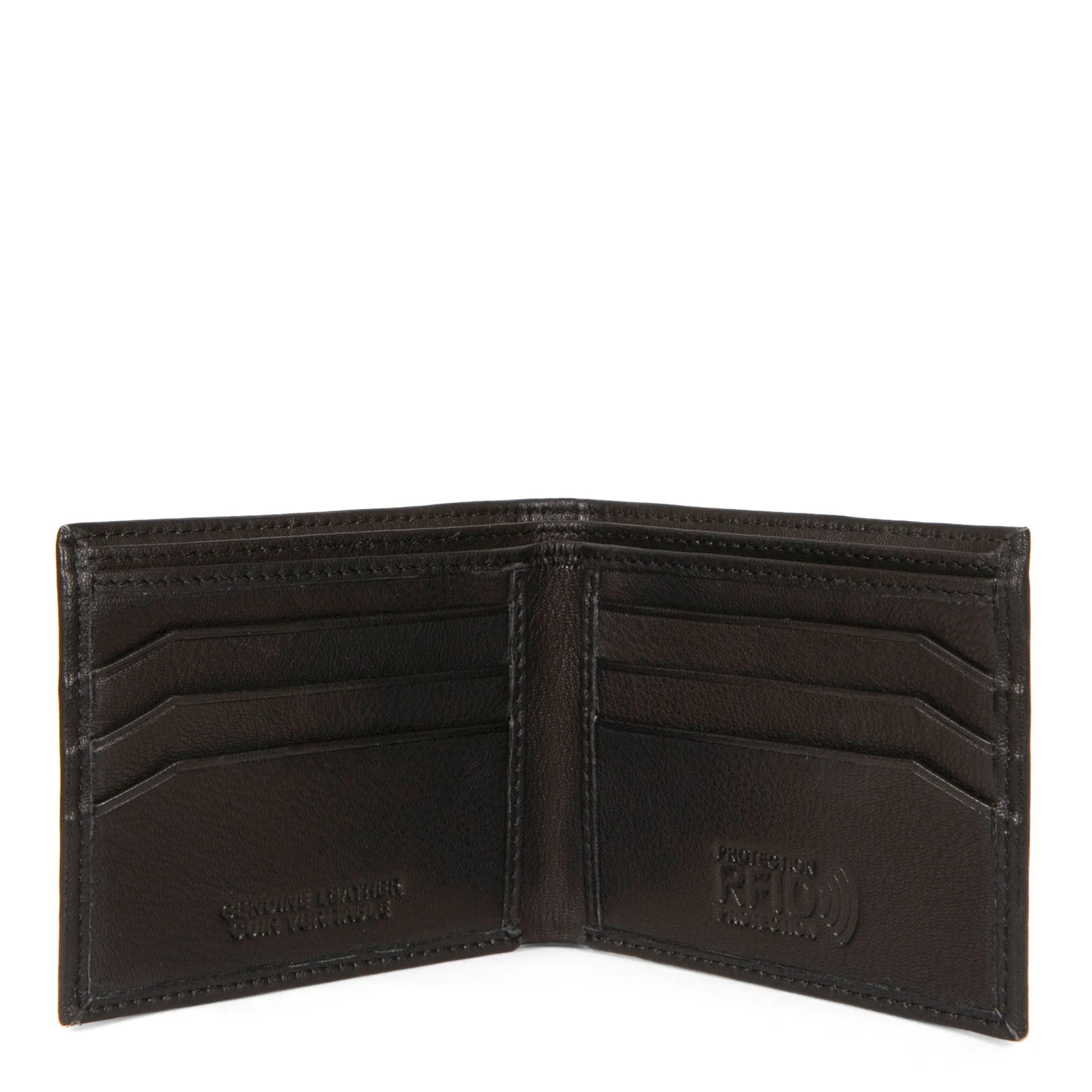FINAL SALE Leather Slim Fold RFID Wallet