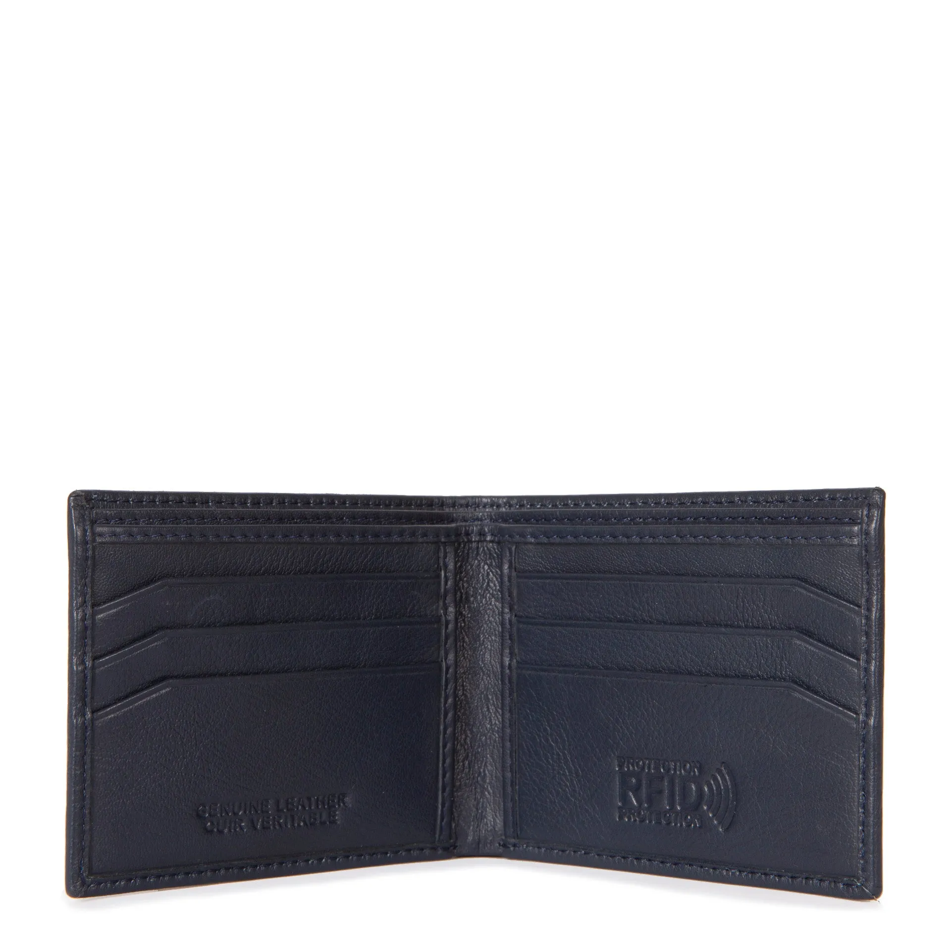 FINAL SALE Leather Slim Fold RFID Wallet