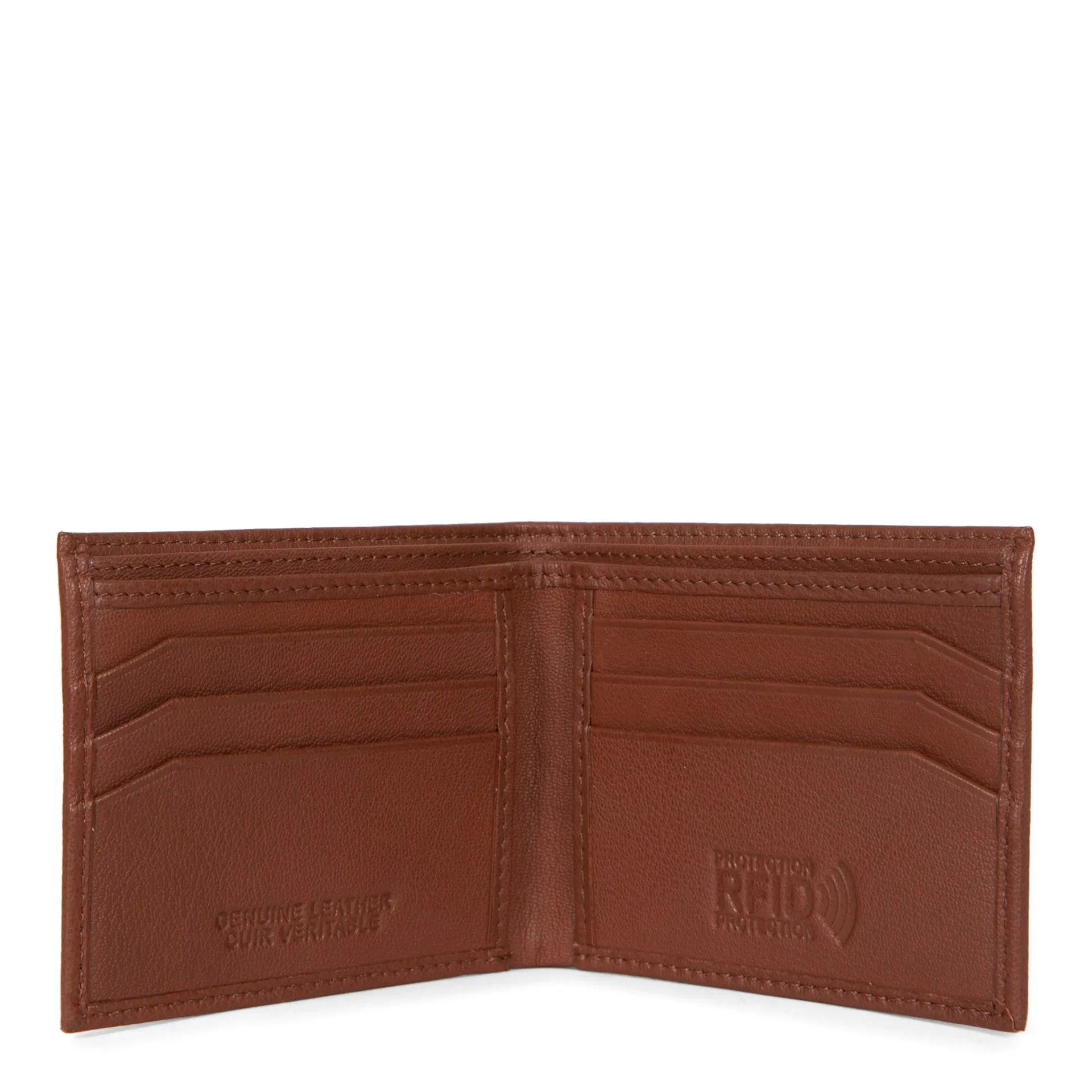 FINAL SALE Leather Slim Fold RFID Wallet