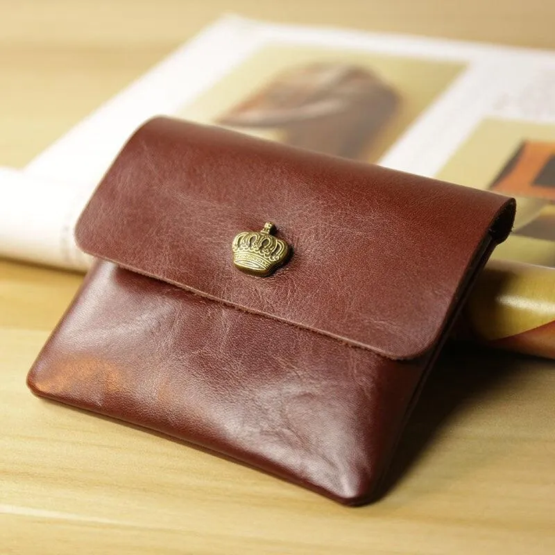 Handcrafted Minimalist leather wallet for men, card holder women, slim wallet, men's wallet, women's wallet, Classic coin purse gift #4