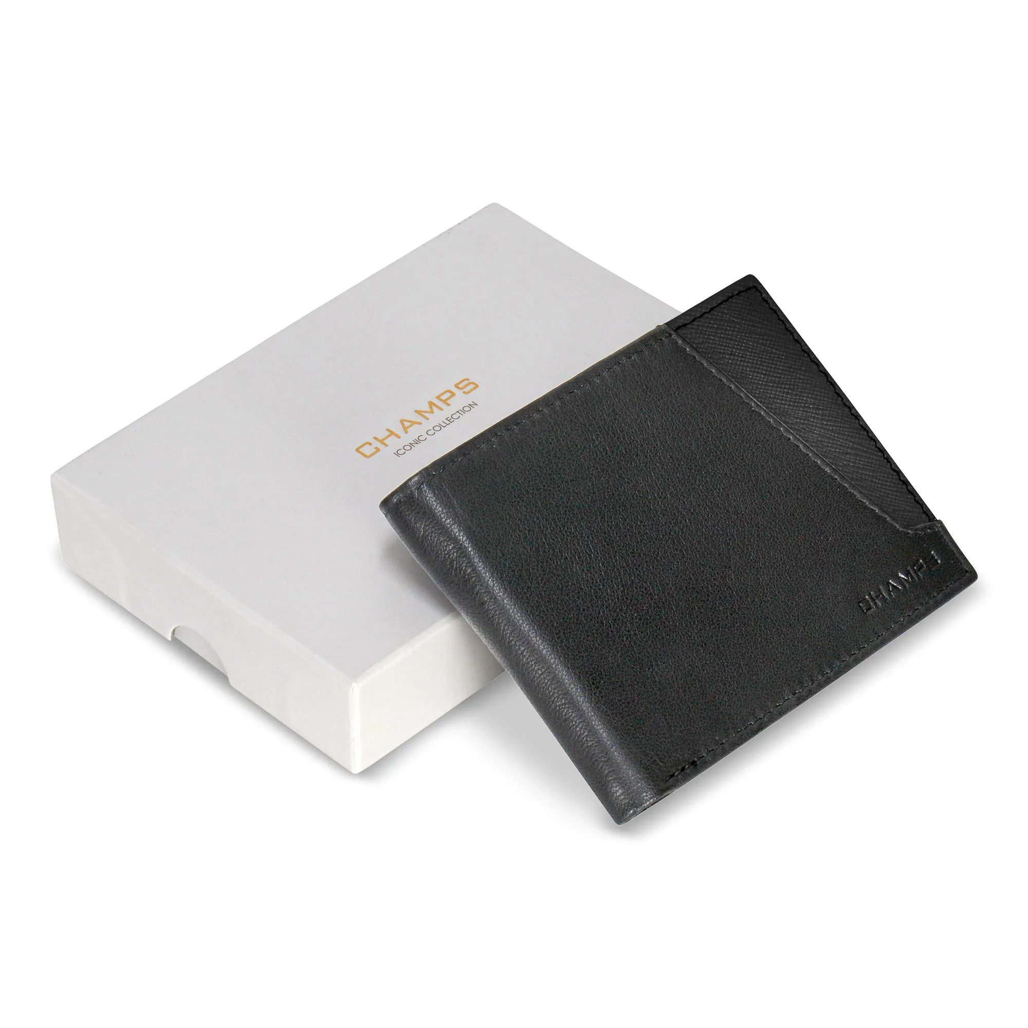 Iconic / Leather Top Wing Wallet *Drop Ship*