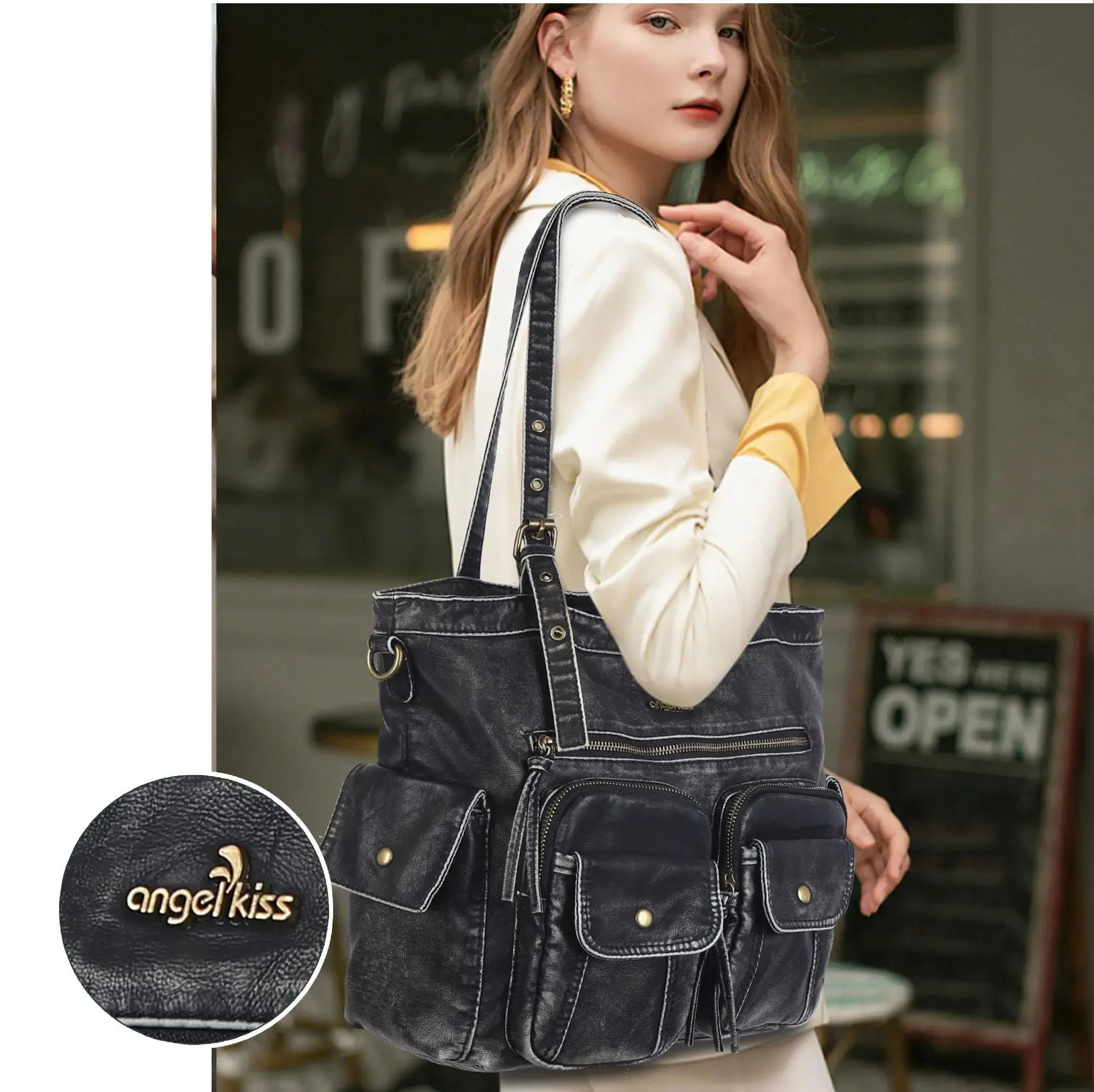 Lady laptop briefcase weekender hobo tote purse