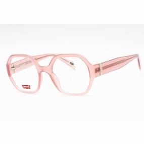 Levi's Women's Eyeglasses - Pink Plastic Full Rim Geometric Frame | LV 1046 035J 00