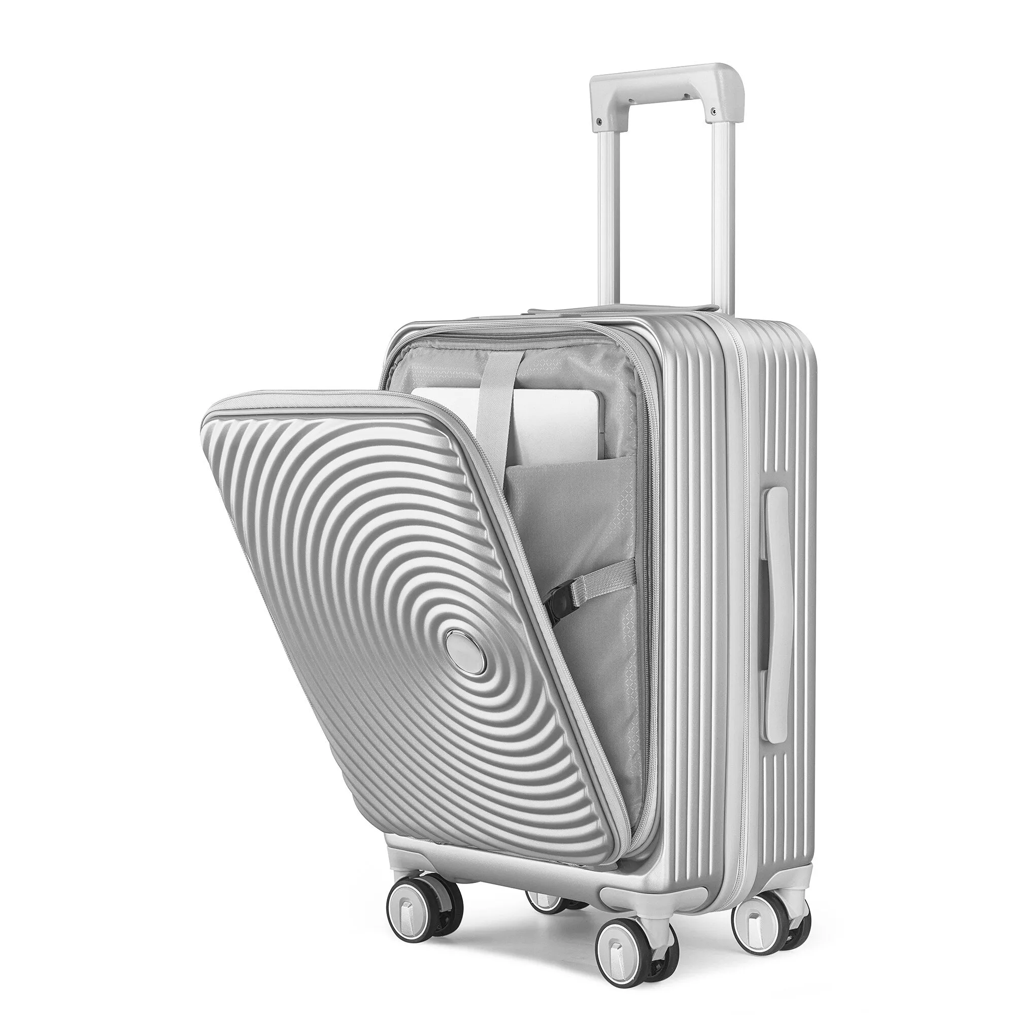 Luggage Sets 3 Piece(20/24/28), Expandable Carry On Luggage with TSA Lock, Front Pocket and Spinner Wheels