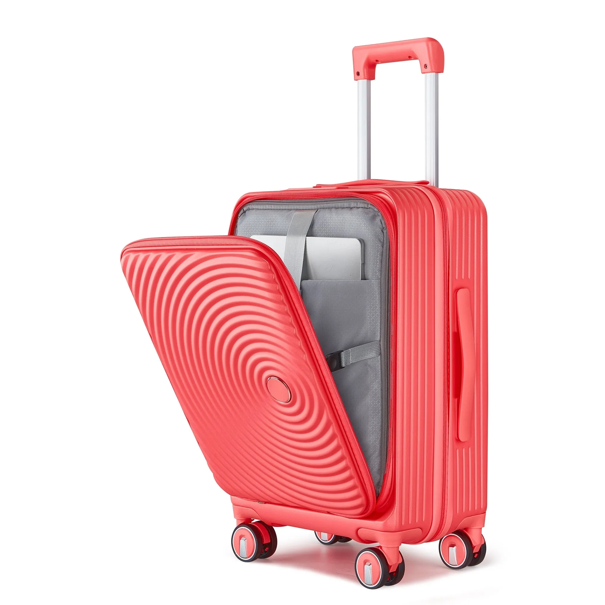 Luggage Sets 3 Piece(20/24/28), Expandable Carry On Luggage with TSA Lock, Front Pocket and Spinner Wheels