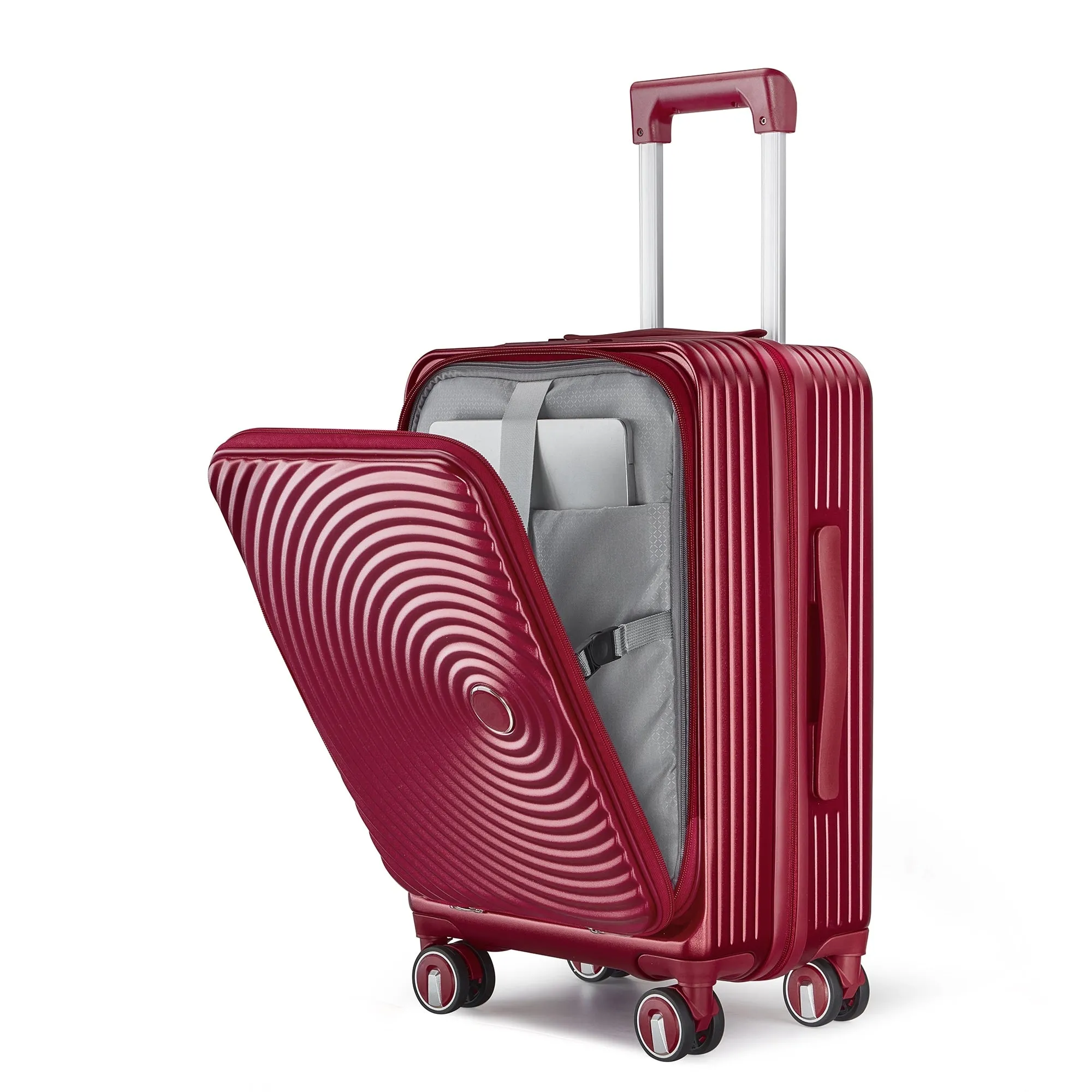 Luggage Sets 3 Piece(20/24/28), Expandable Carry On Luggage with TSA Lock, Front Pocket and Spinner Wheels