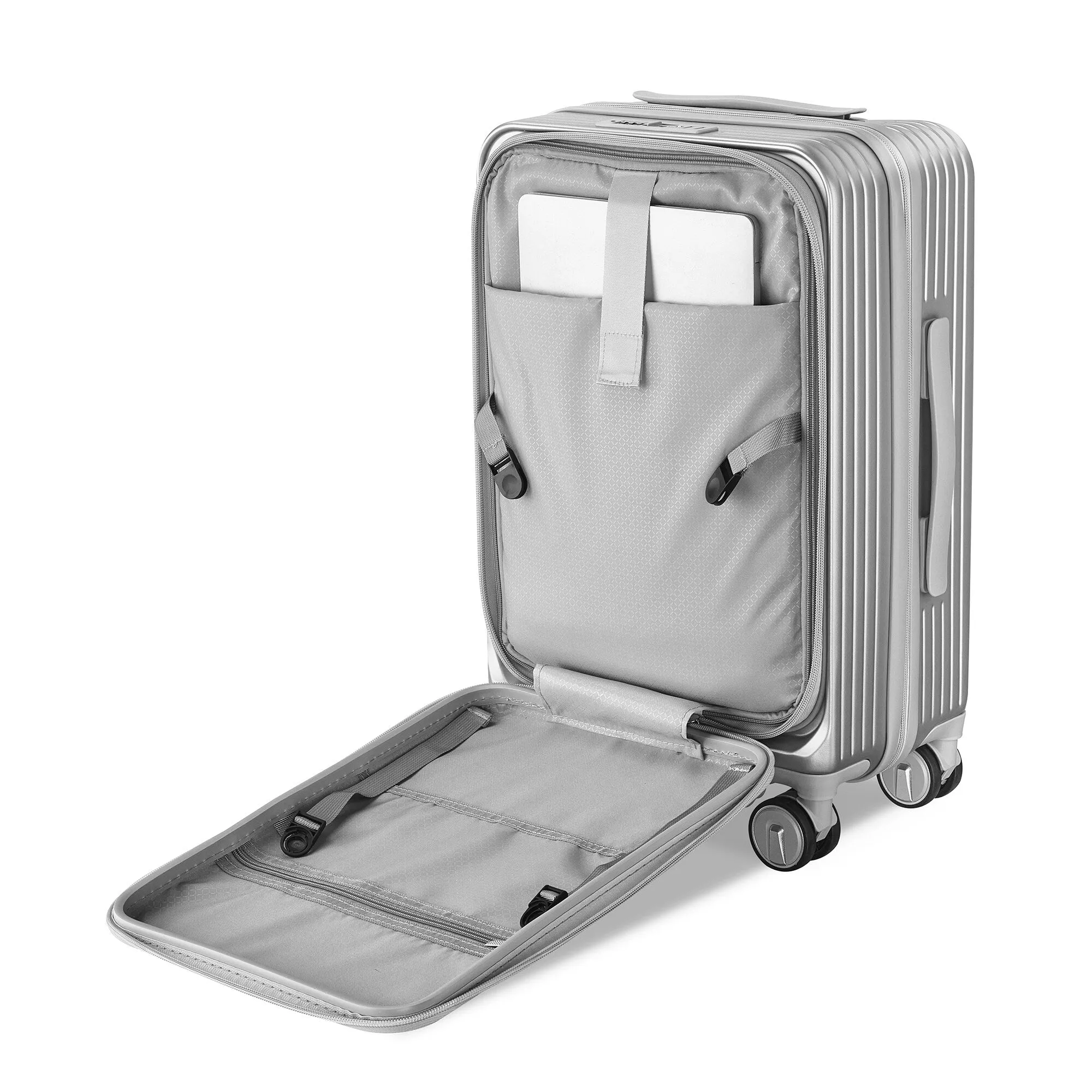 Luggage Sets 3 Piece(20/24/28), Expandable Carry On Luggage with TSA Lock, Front Pocket and Spinner Wheels