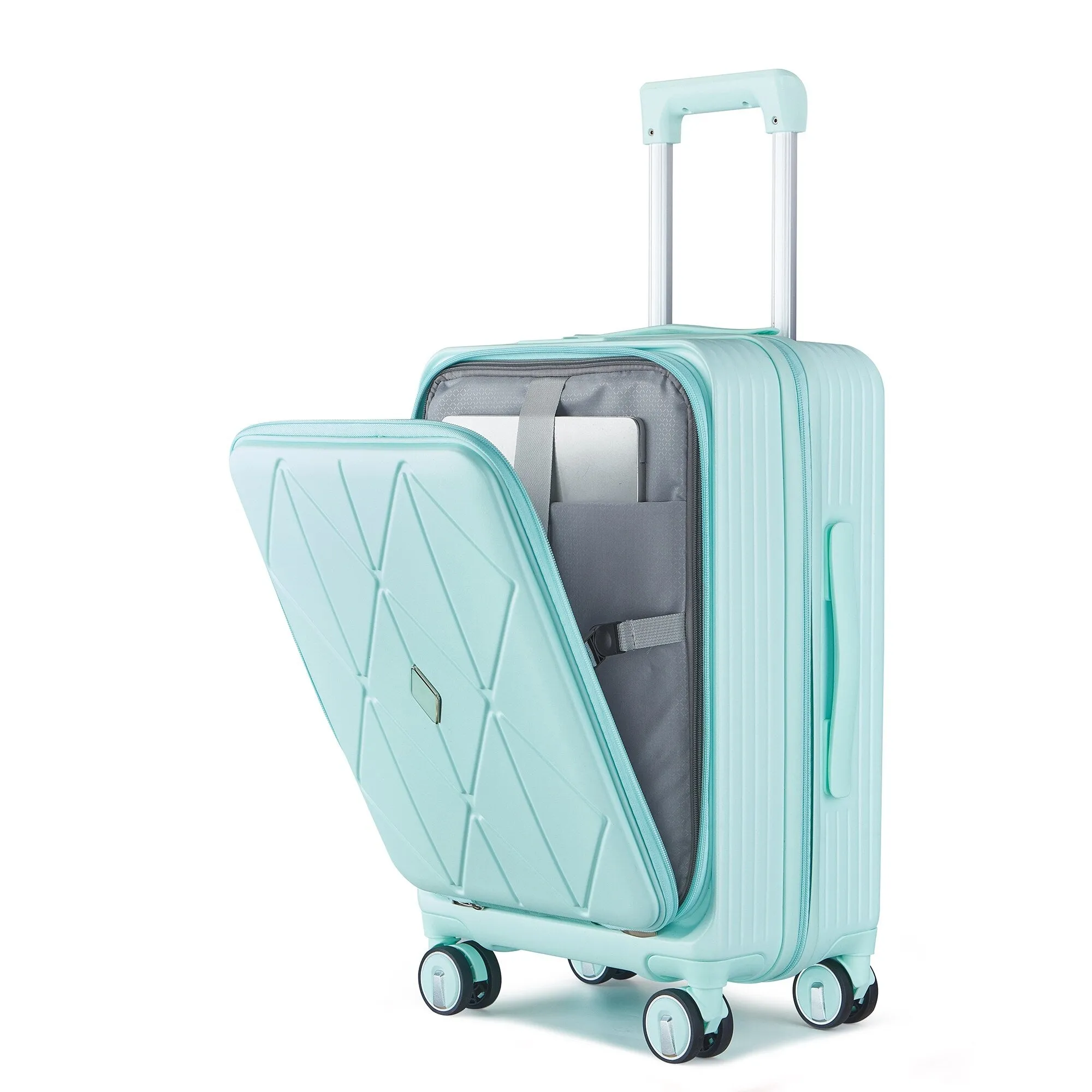 Luggage Sets 3 Piece(20/24/28), Expandable Carry On Luggage with TSA Lock, Front Pocket and Spinner Wheels