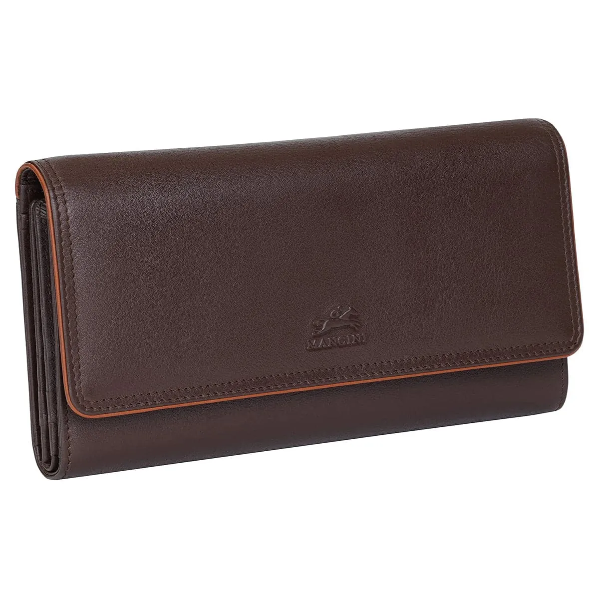 Mancini Sonoma Women's Leather Quad fold Wallet with Enhanced RFID Protection