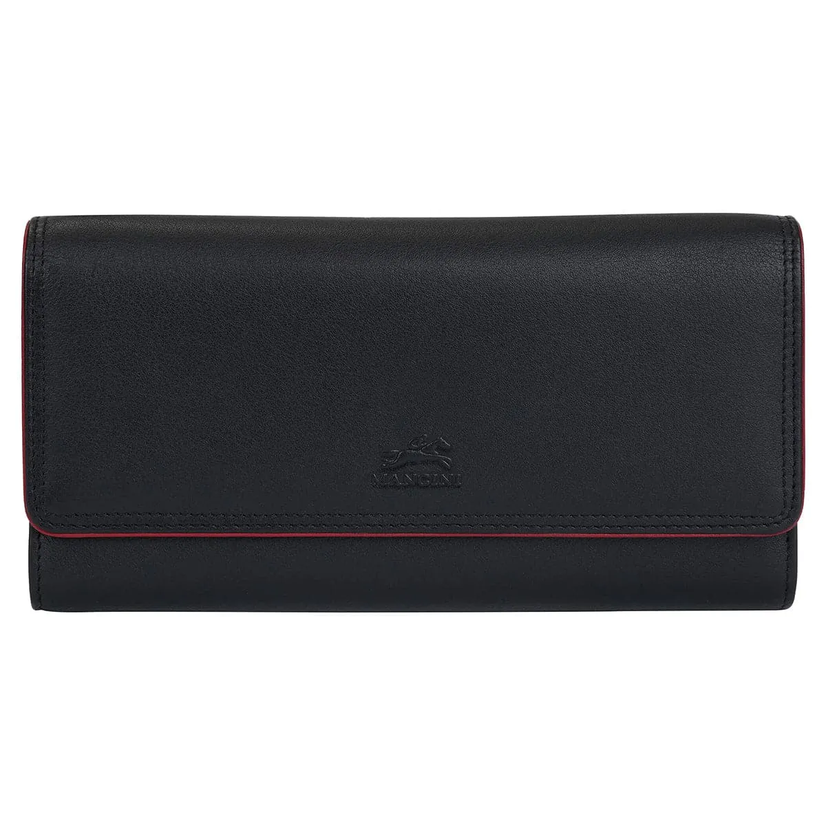 Mancini Sonoma Women's Leather Quad fold Wallet with Enhanced RFID Protection