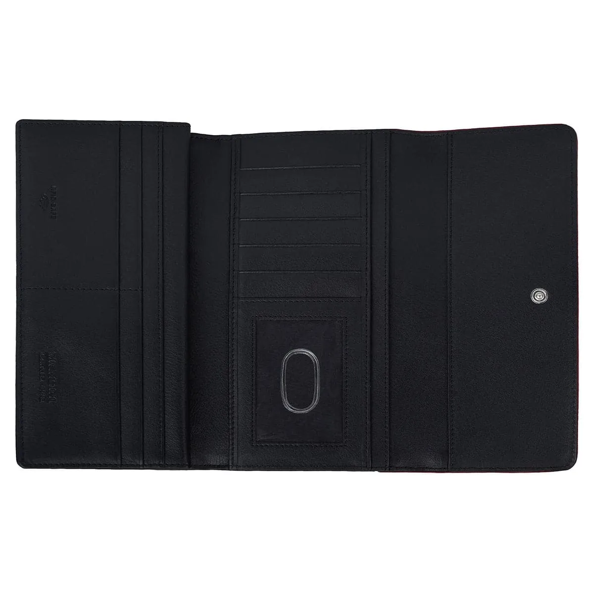 Mancini Sonoma Women's Leather Quad fold Wallet with Enhanced RFID Protection