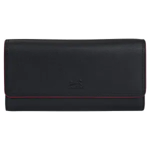 Mancini Sonoma Women's Leather Quad fold Wallet with Enhanced RFID Protection