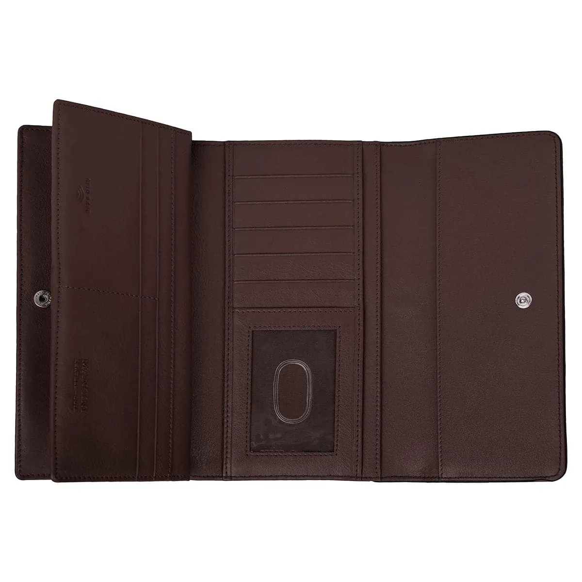 Mancini Sonoma Women's Leather Quad fold Wallet with Enhanced RFID Protection