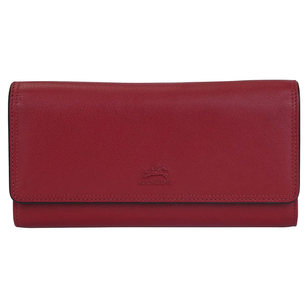 Mancini Sonoma Women's Leather Quad fold Wallet with Enhanced RFID Protection