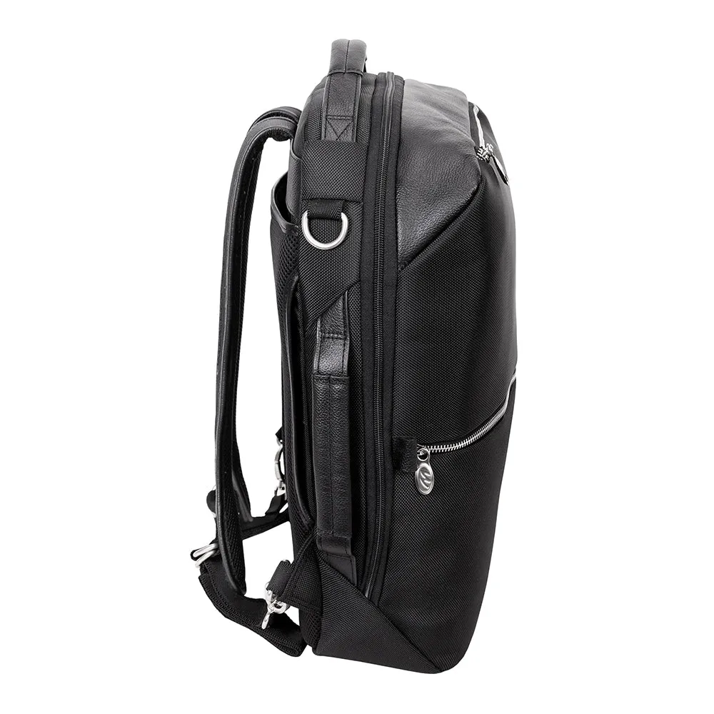 Mcklein East Side 17" Nylon Laptop Convertible Travel Backpack/CrossBody
