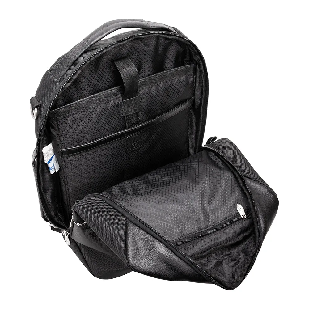 Mcklein East Side 17" Nylon Laptop Convertible Travel Backpack/CrossBody