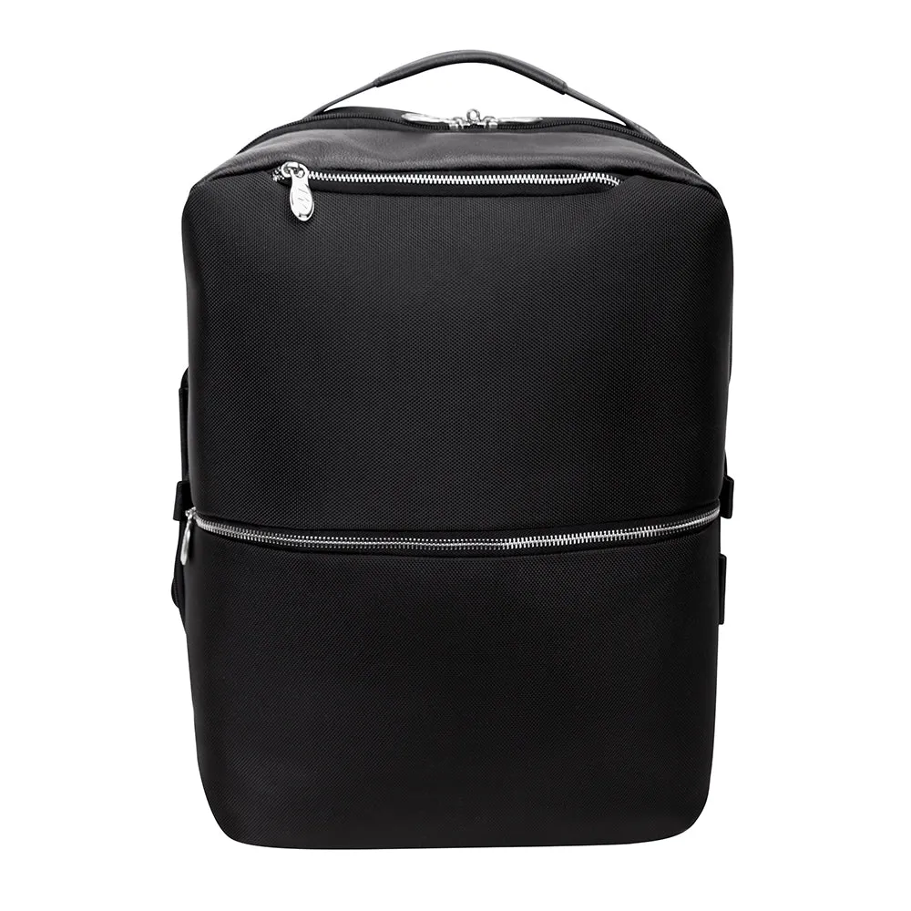 Mcklein East Side 17" Nylon Laptop Convertible Travel Backpack/CrossBody