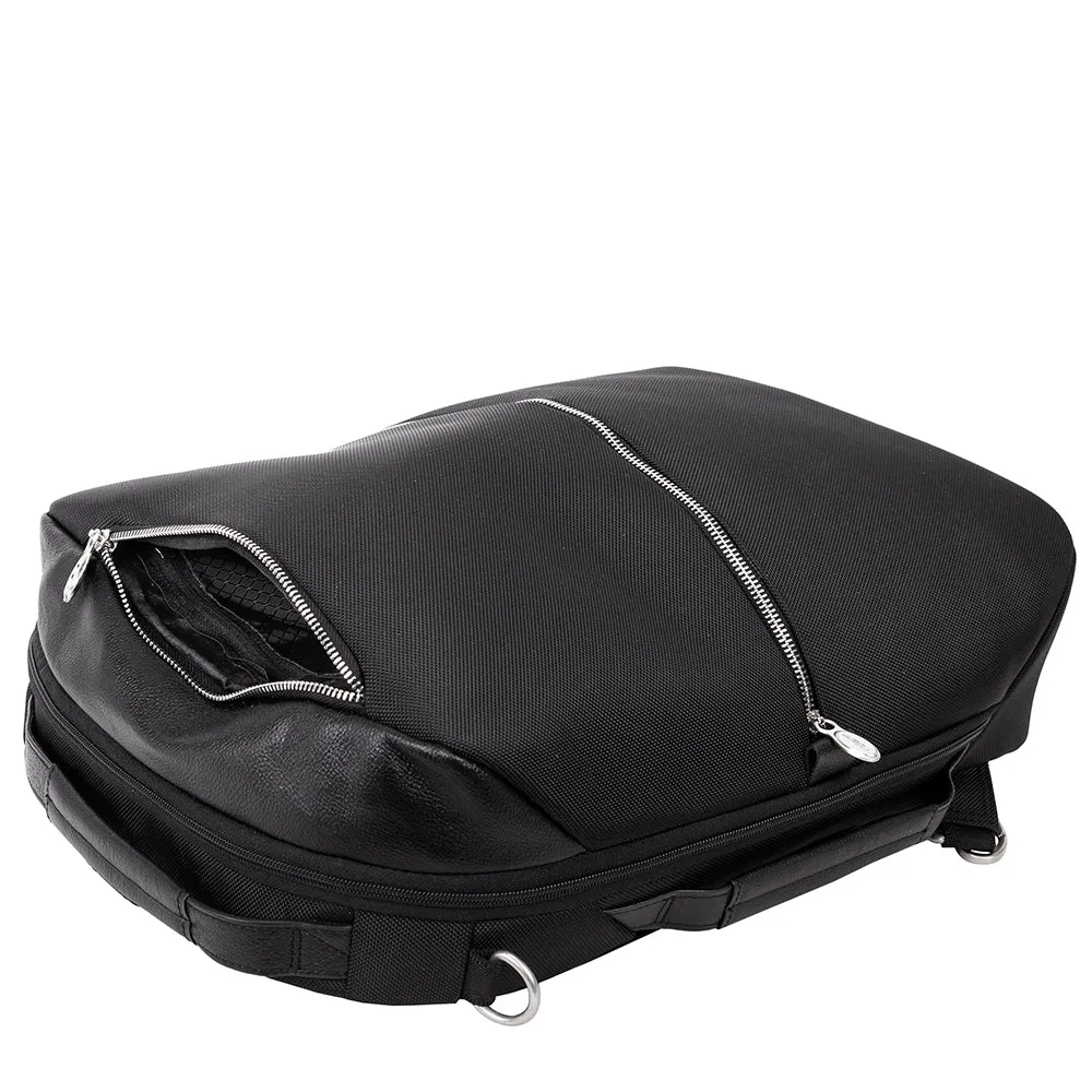 Mcklein East Side 17" Nylon Laptop Convertible Travel Backpack/CrossBody