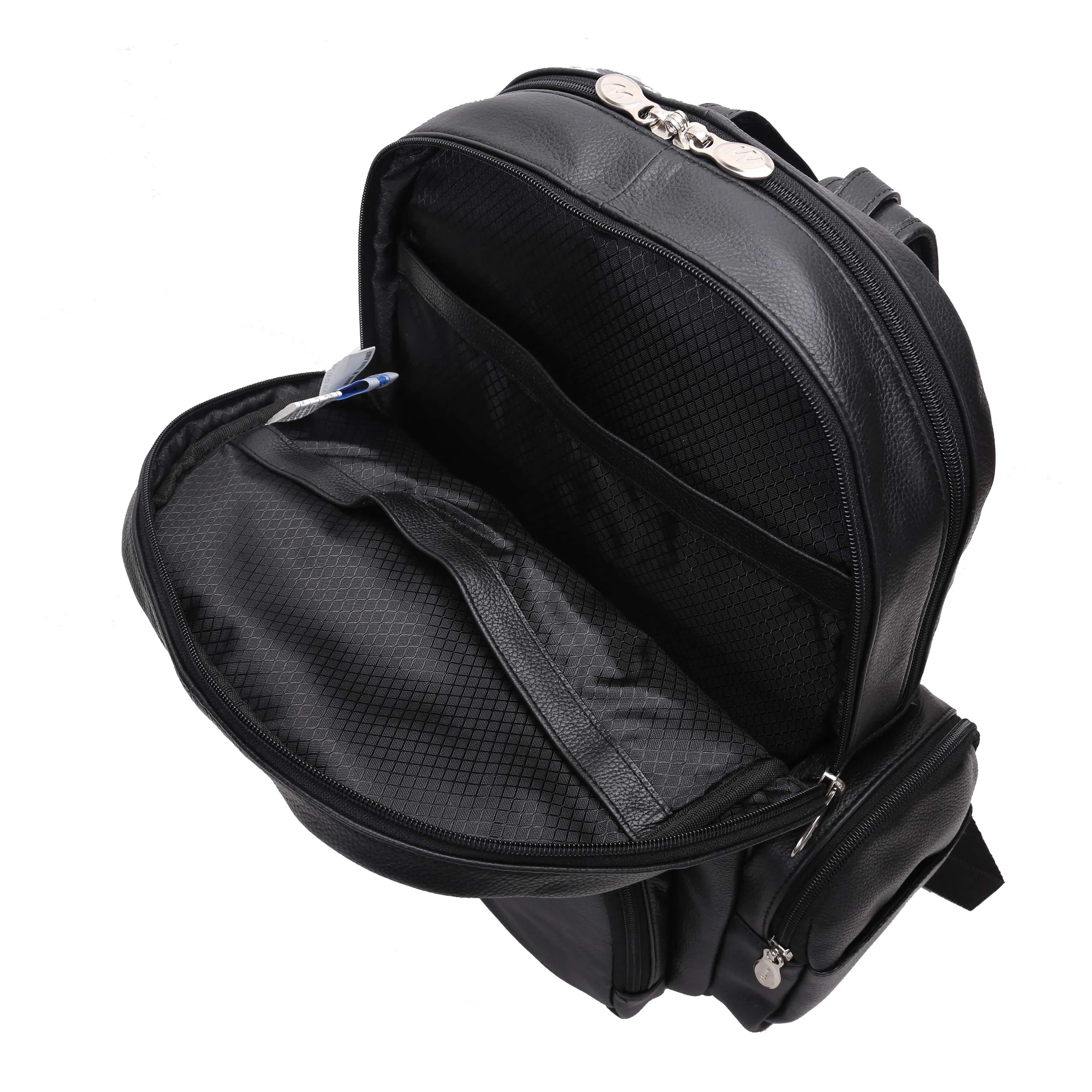 McKlein USA Cumberland 15" Leather Dual Compartment Laptop Backpack