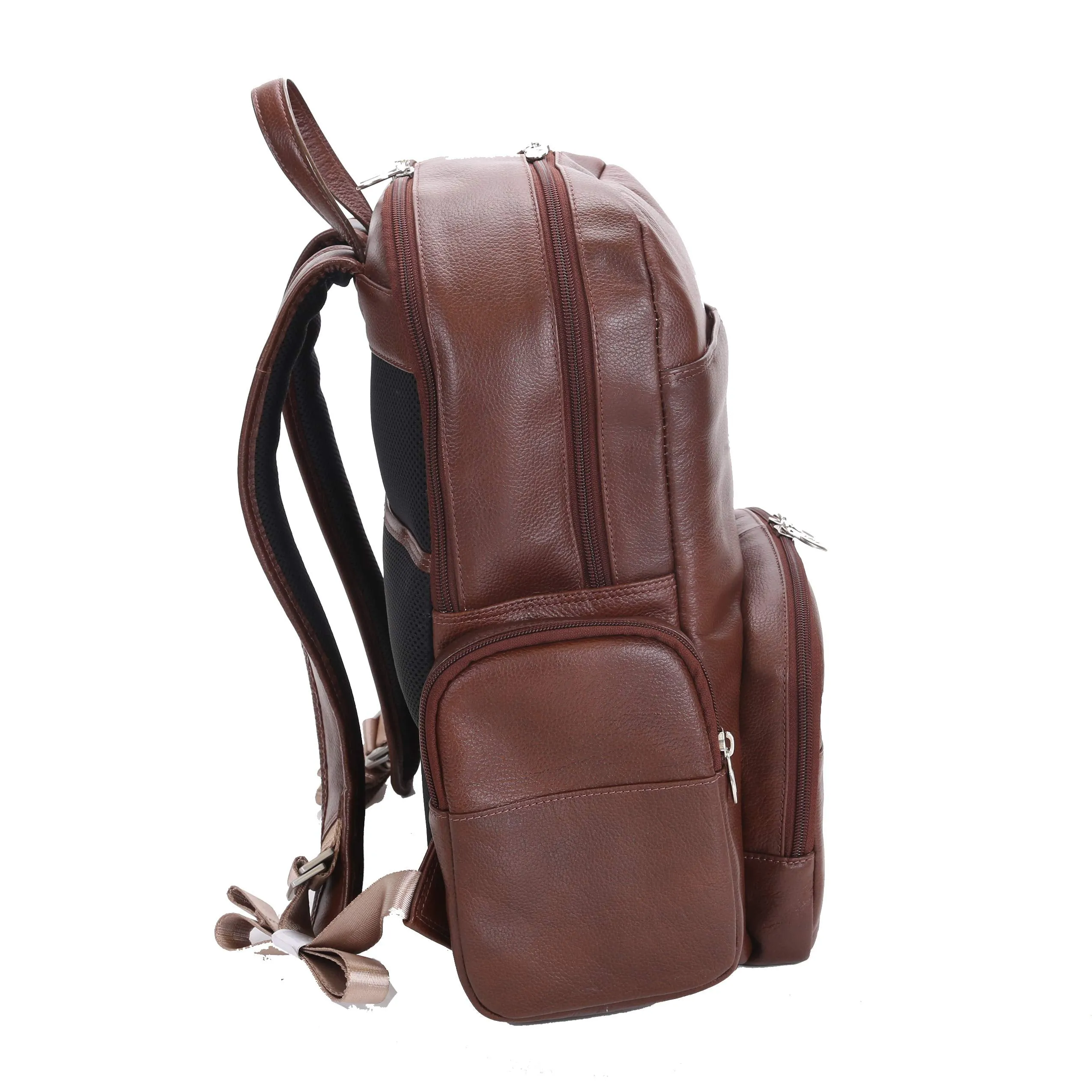 McKlein USA Cumberland 15" Leather Dual Compartment Laptop Backpack