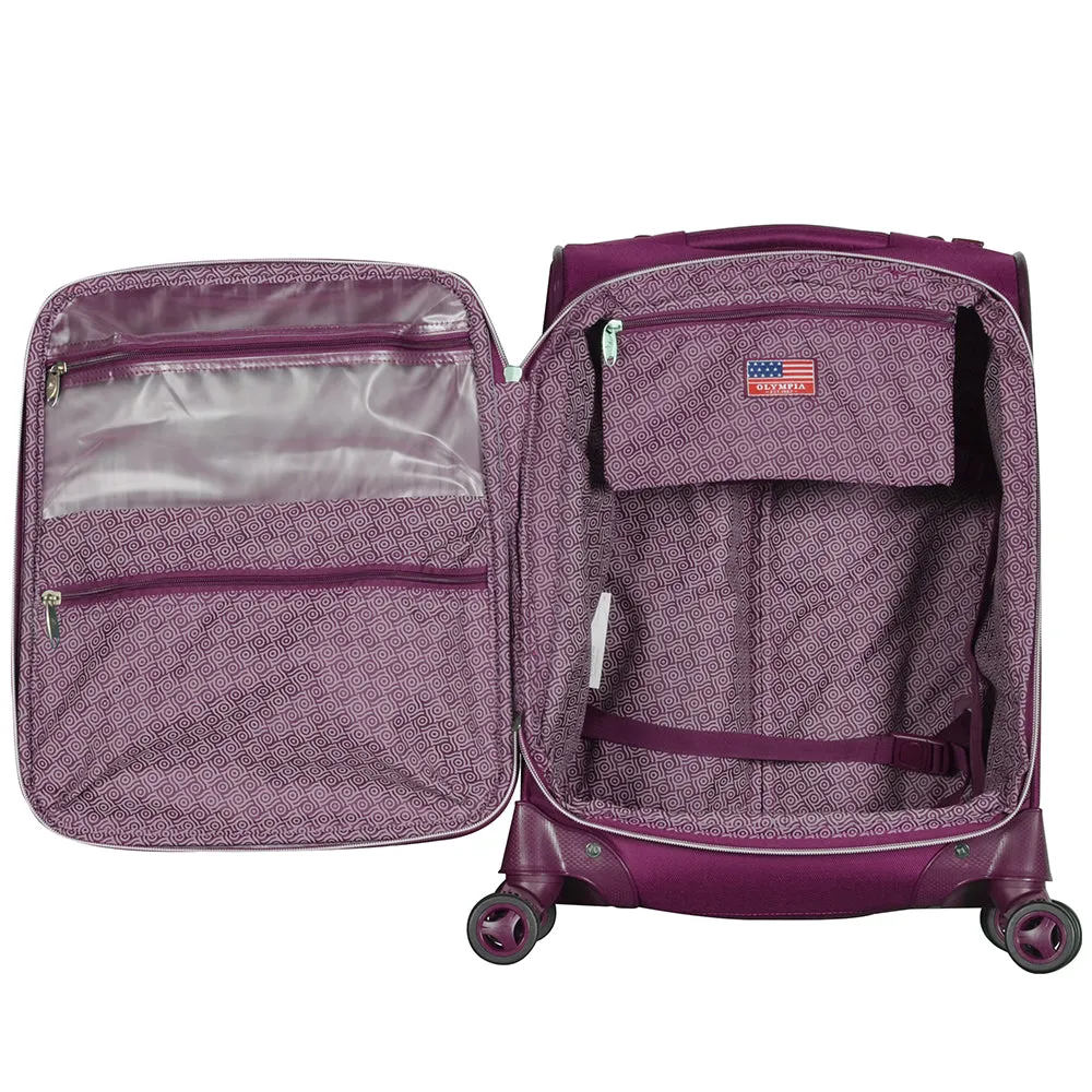 Olympia Luxe II  21" Softside Lightweight Expandable Carry-On