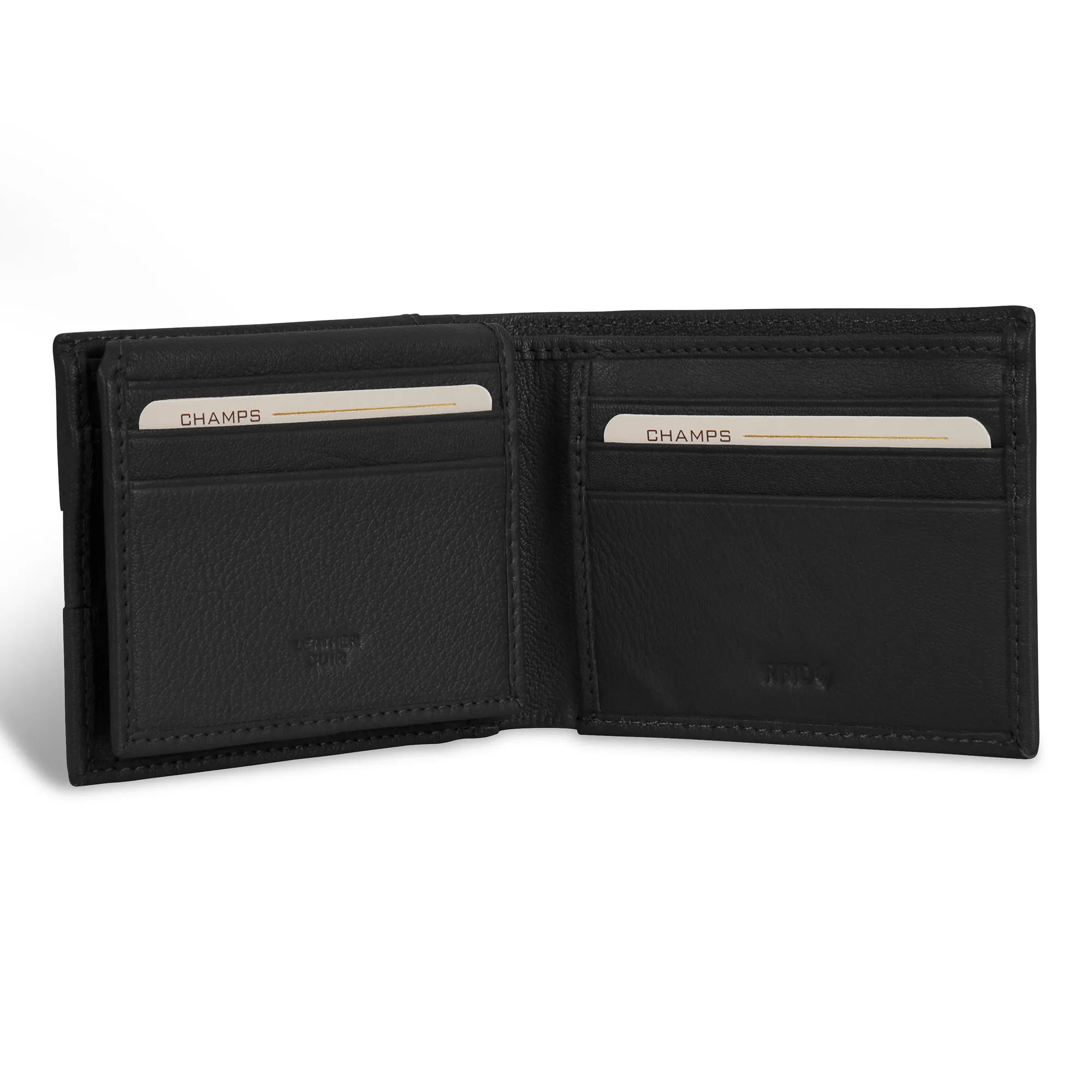 Onyx / Leather Access Top Wing Wallet *Drop Ship*