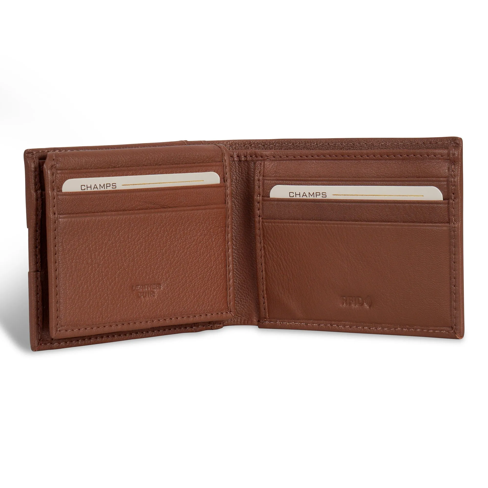 Onyx / Leather Access Top Wing Wallet *Drop Ship*