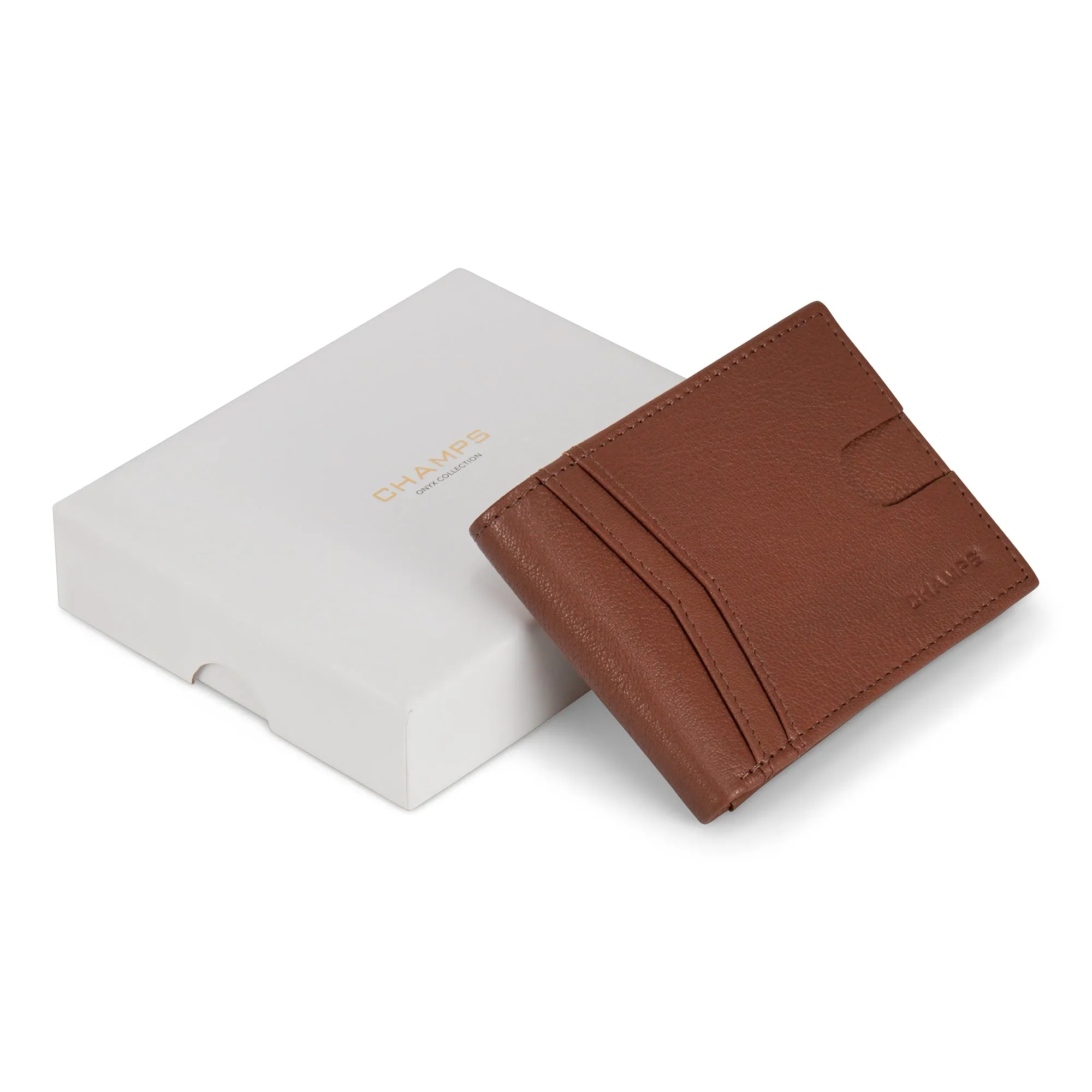 Onyx / Leather Access Top Wing Wallet *Drop Ship*