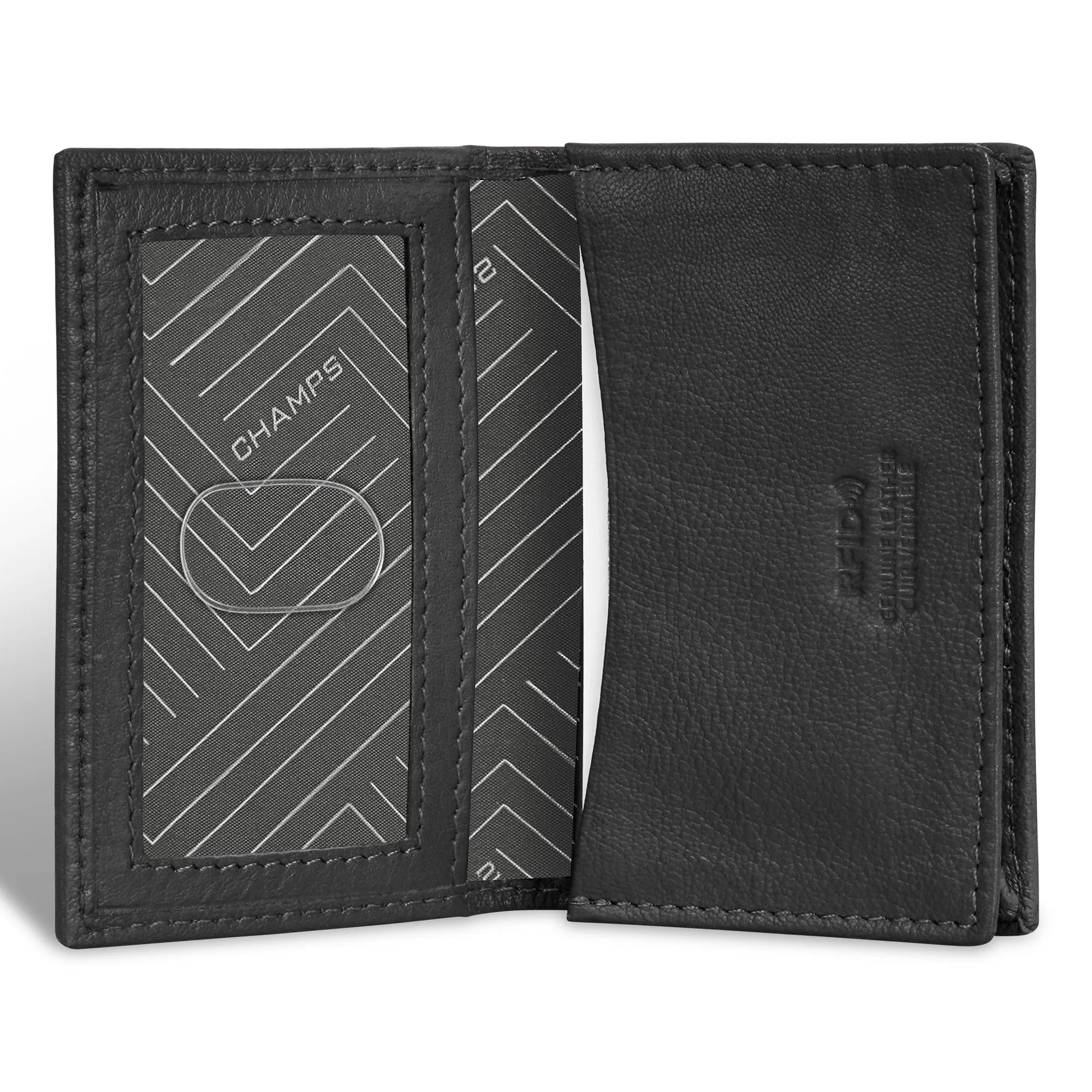Onyx / Leather Card Case *Drop Ship*