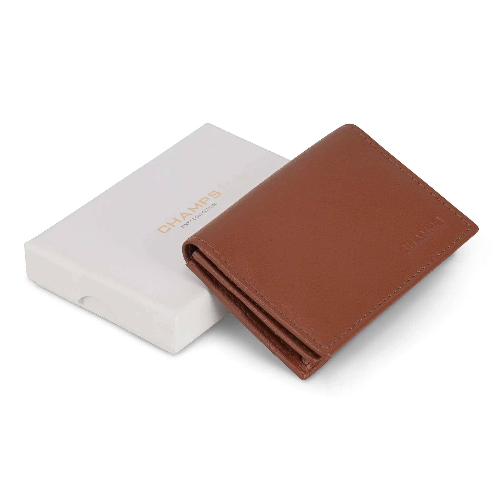 Onyx / Leather Card Case *Drop Ship*